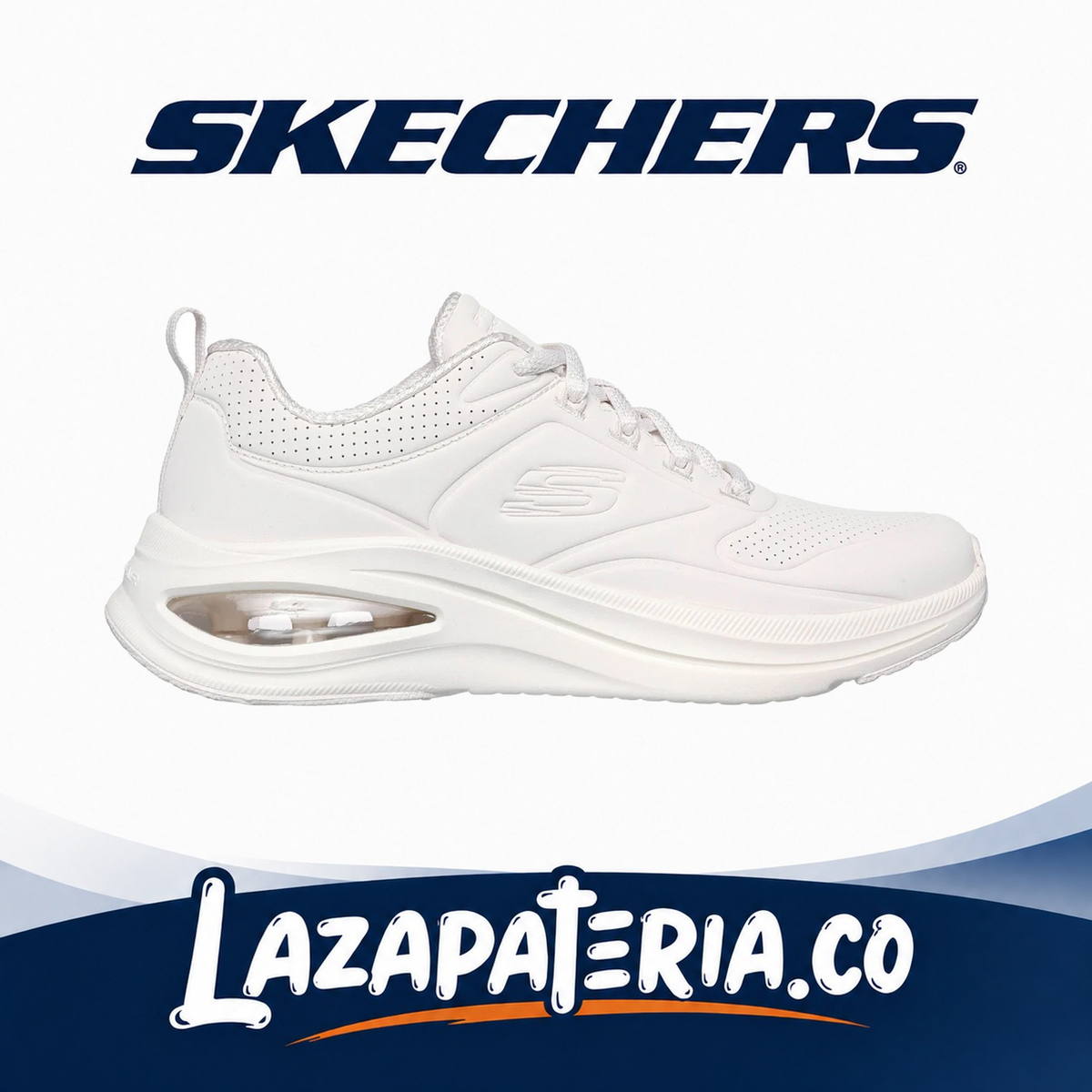Tenis Skechers Skech-Air Meta Blanco para mujer, vista 2