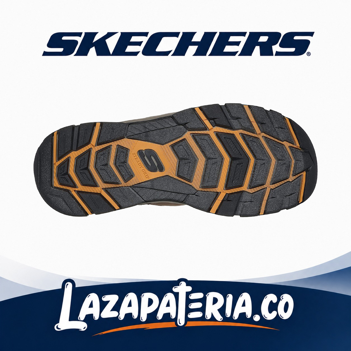 Sandalias Skechers Tresmen Café para hombre, vista 4