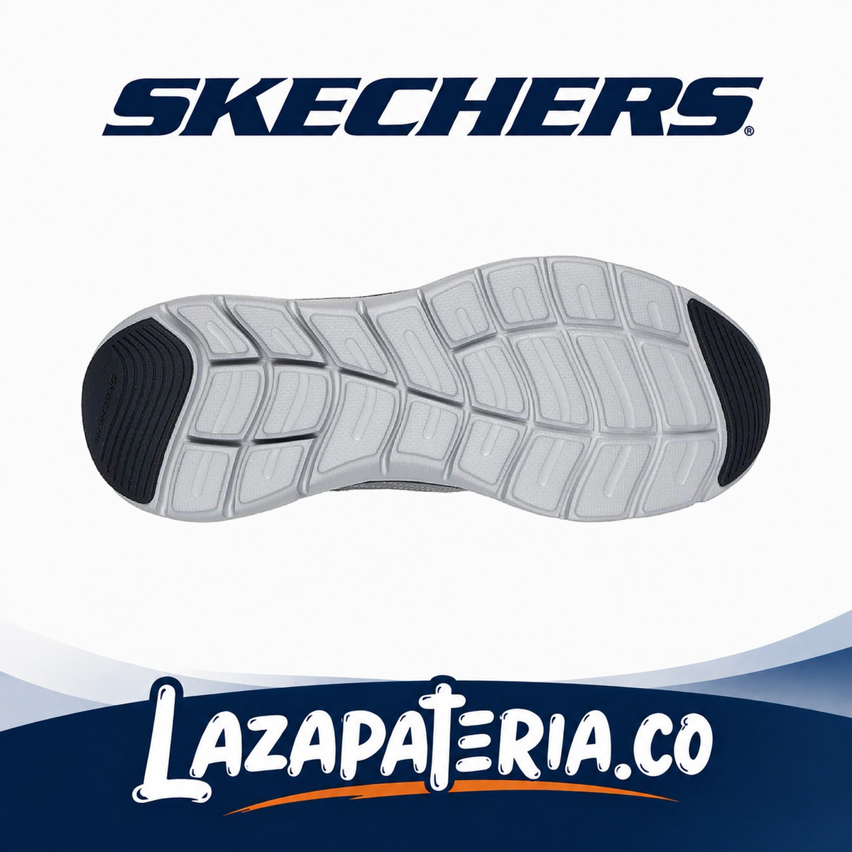 Tenis Skechers Flex Advantage Gris Carbón para hombre, vista 4