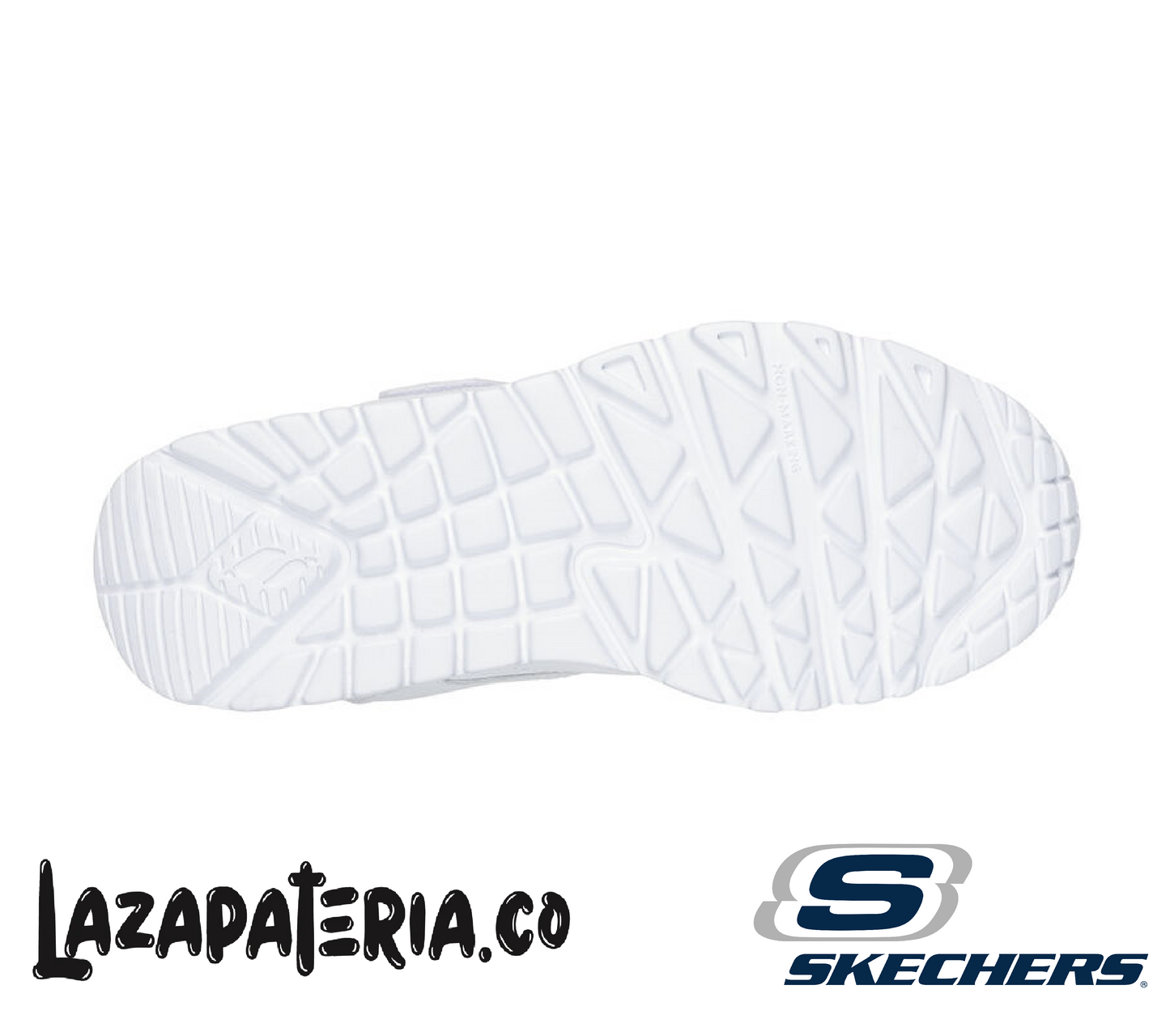 Tenis Skechers UNO Blanco para toda la familia, vista 4