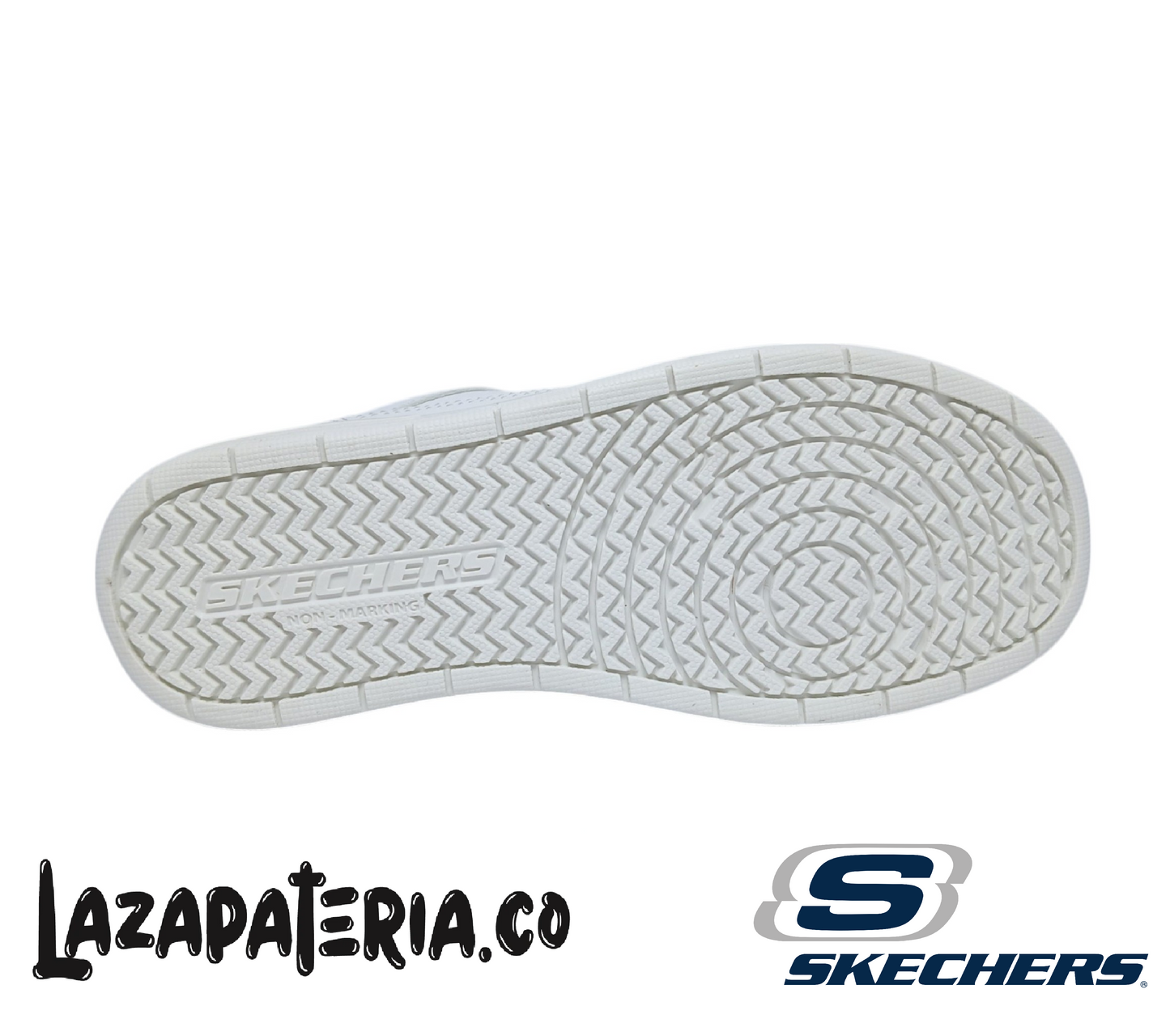 Tenis Skechers Smooth Street Blanco para toda la familia, vista 4