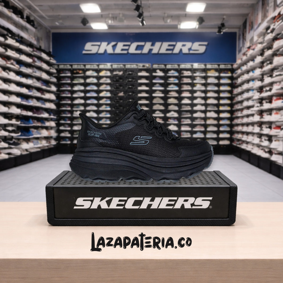 Tenis Skechers Slip-ins Negro para mujer