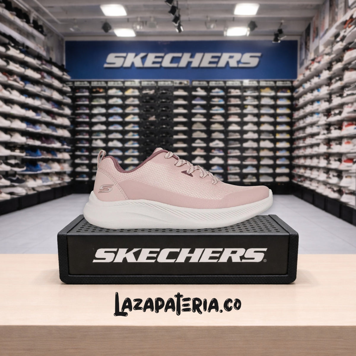 Tenis Skechers BOBS Rosado para mujer