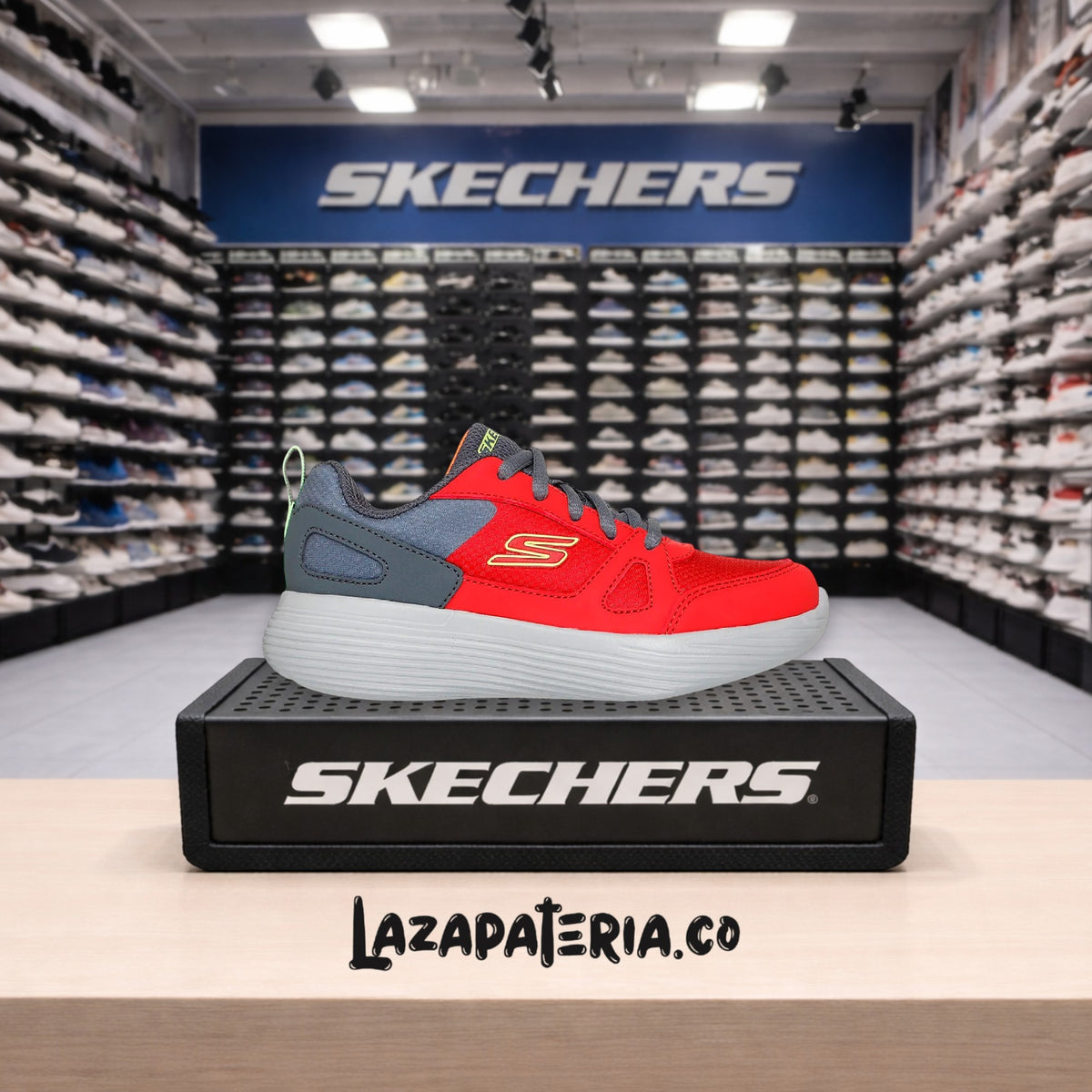 Tenis Skechers GOrun Rojo para niño