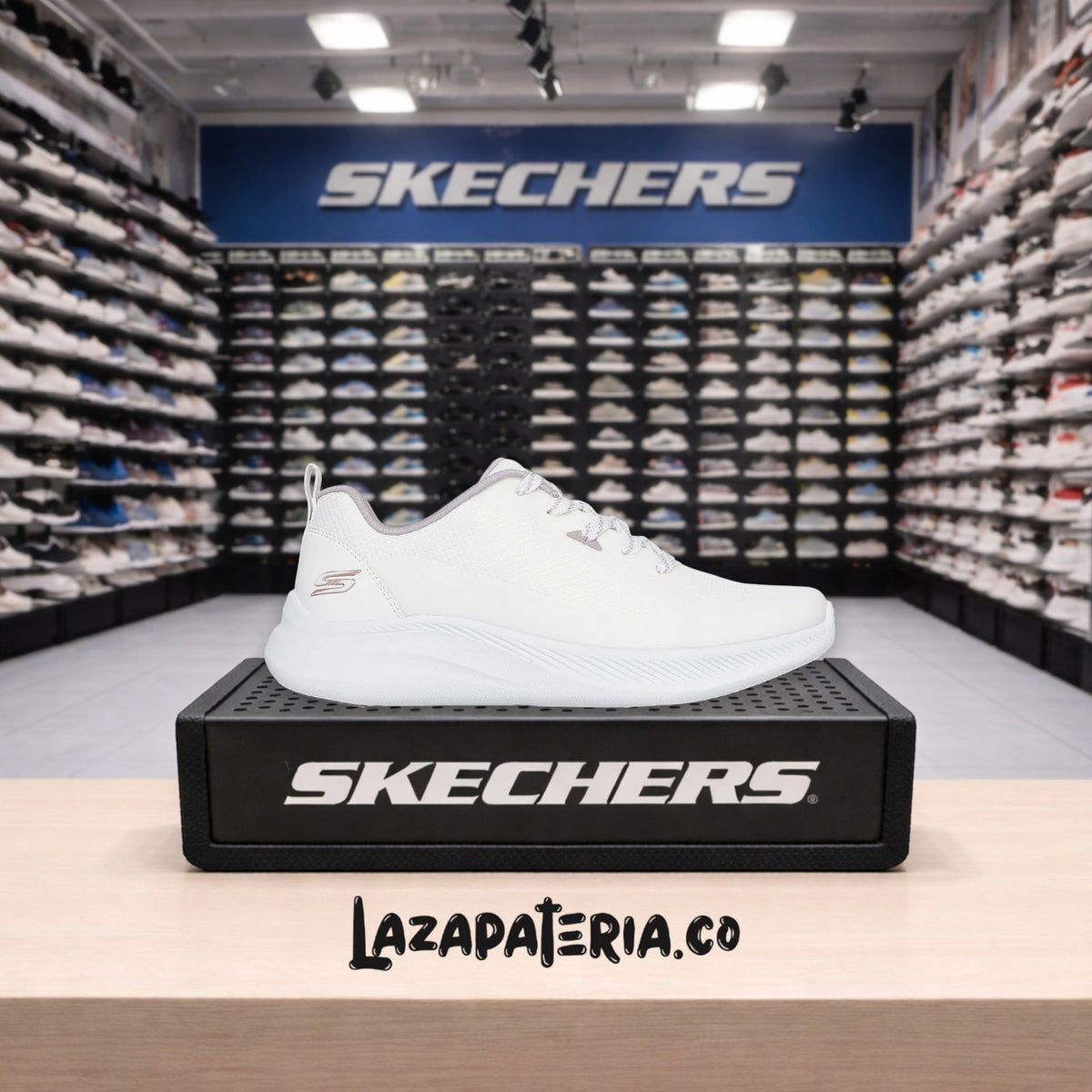 Tenis Skechers BOBS Blanco para mujer