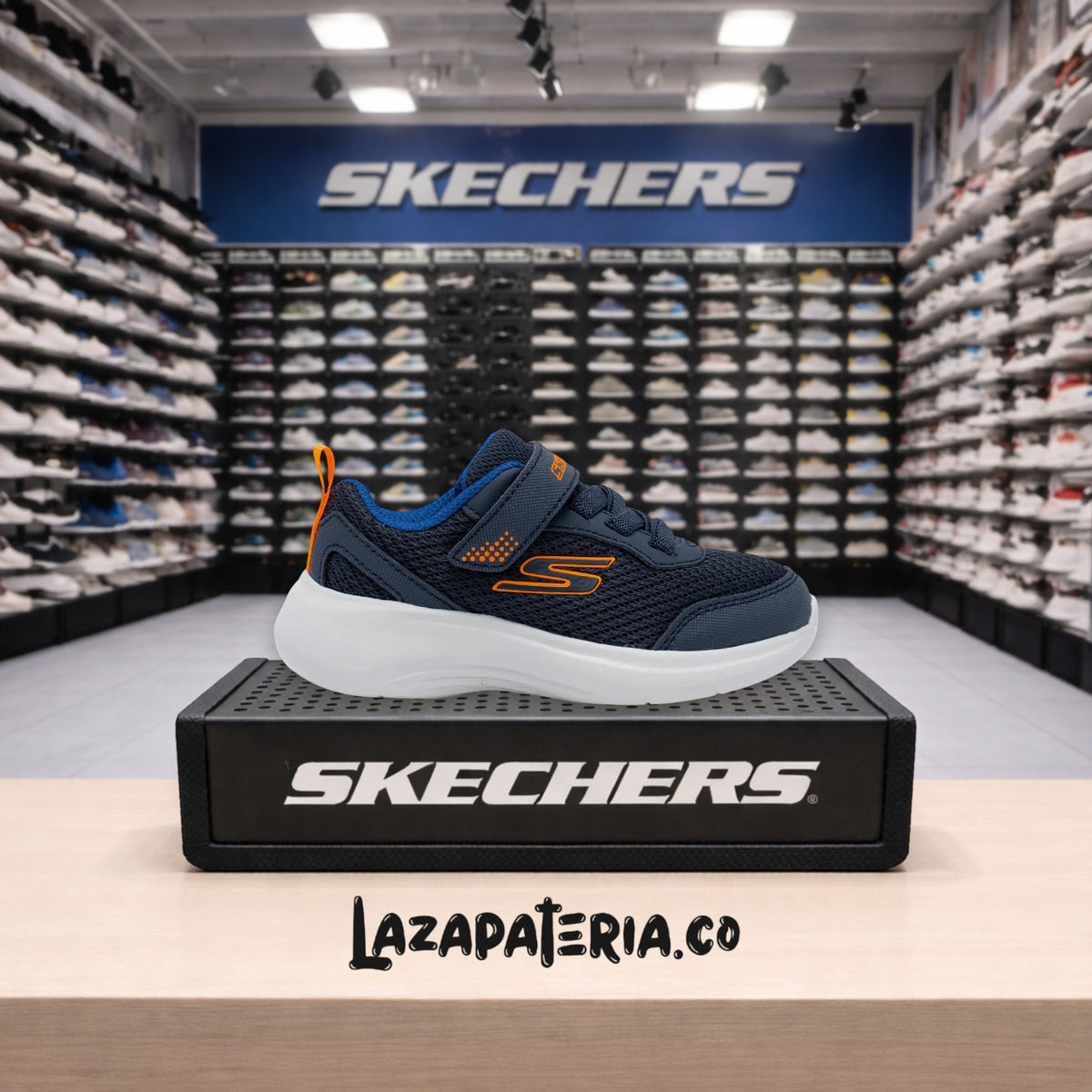 Tenis Skechers Selectors Azul Navy para bebé