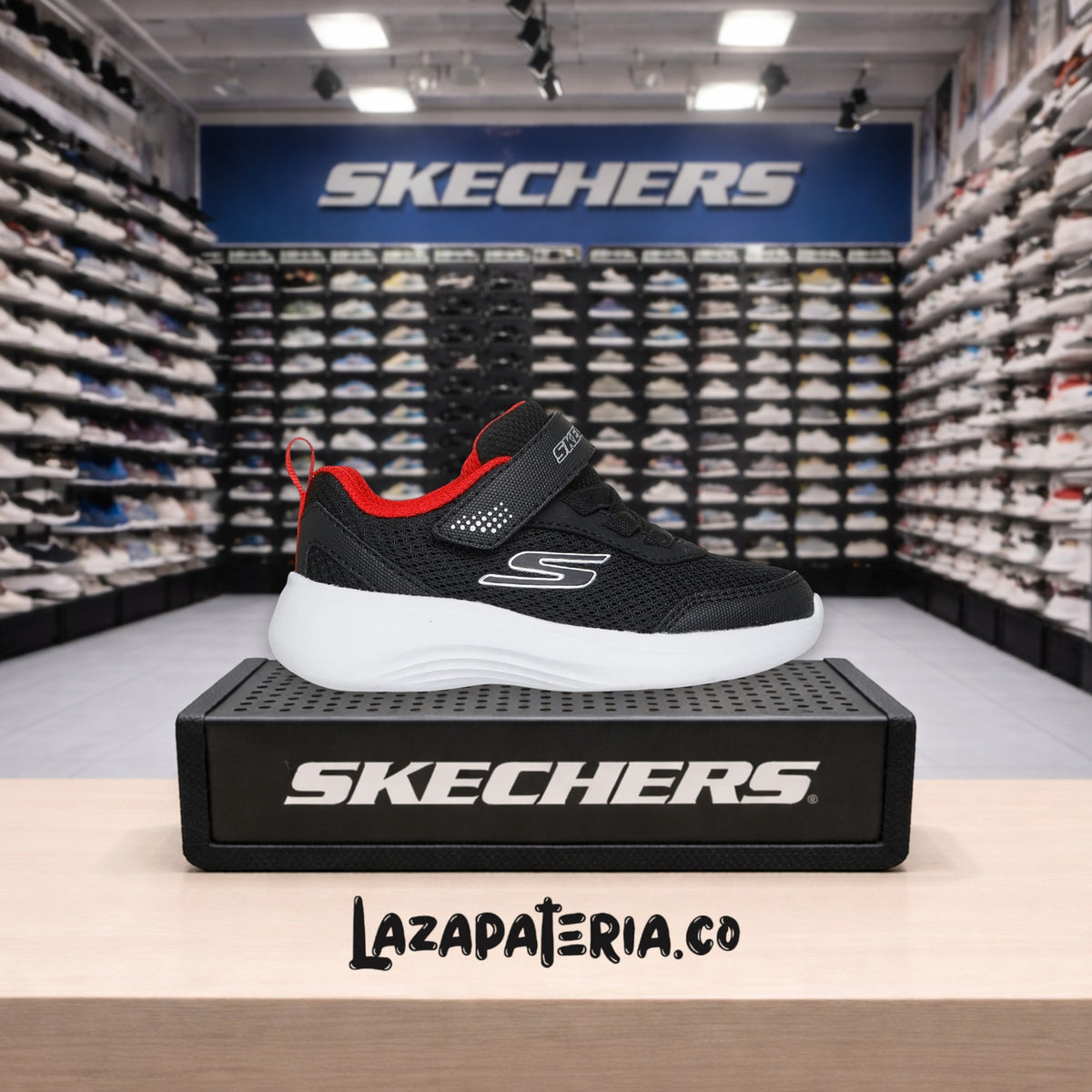 Tenis Skechers Selectors Negro para bebé