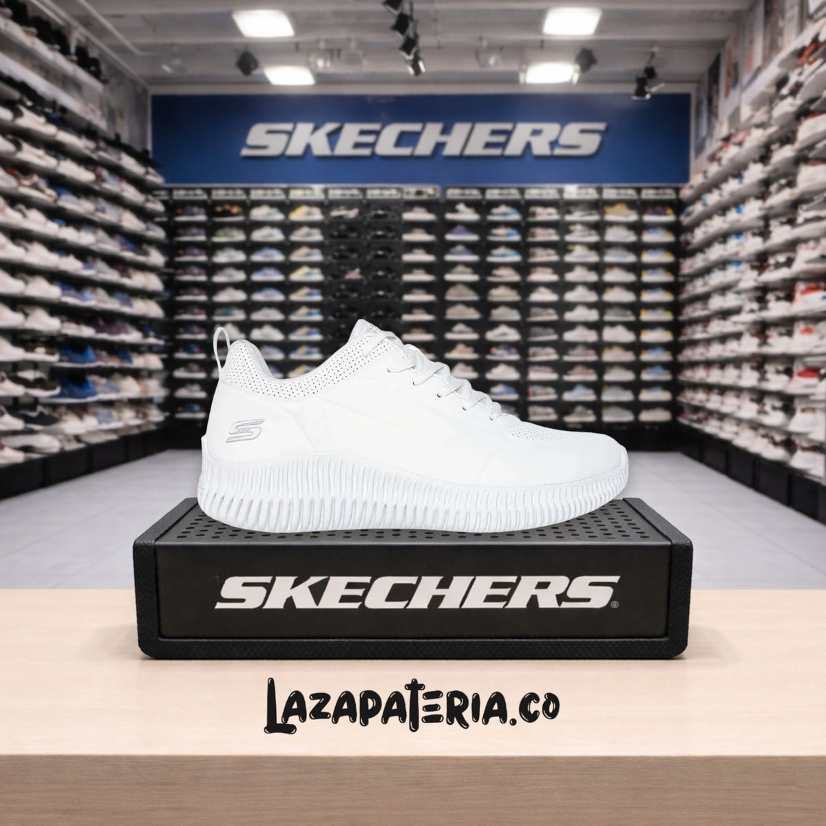 Tenis Skechers BOBS Blanco para mujer