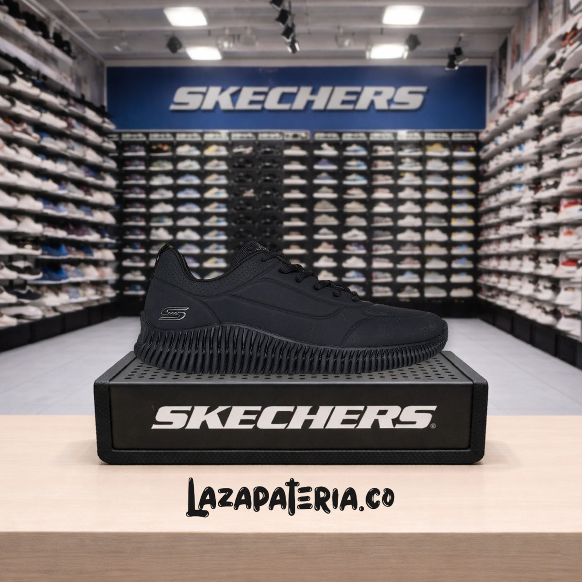Tenis Skechers BOBS Negro para mujer