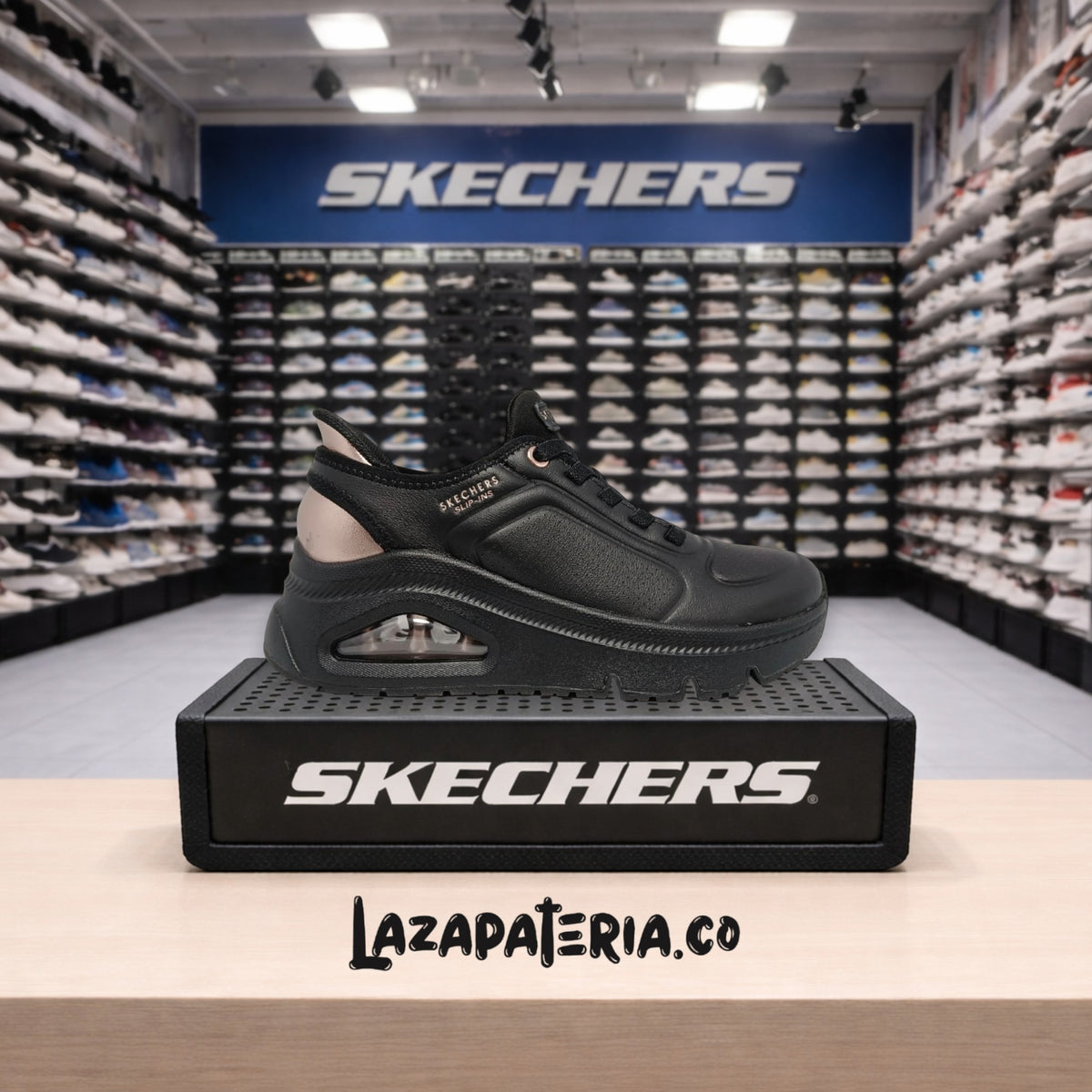 Tenis Skechers Slip-ins Negro para mujer