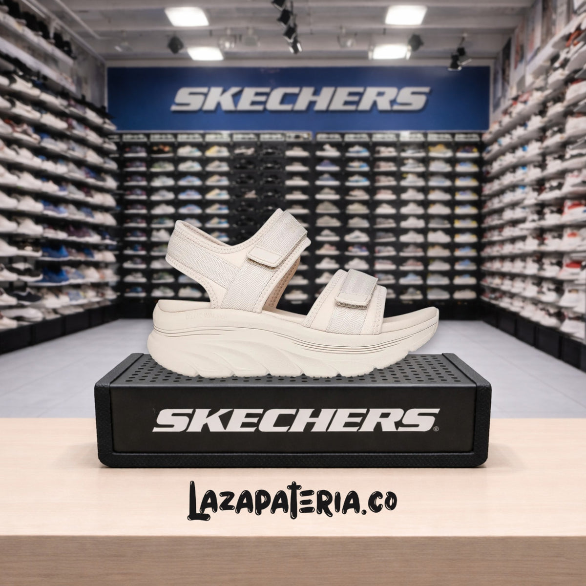 Sandalias Skechers UNO Beige para mujer