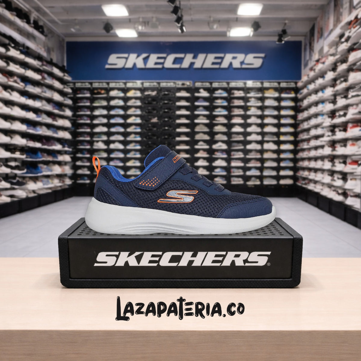 Tenis Skechers Selectors Azul Navy para niño