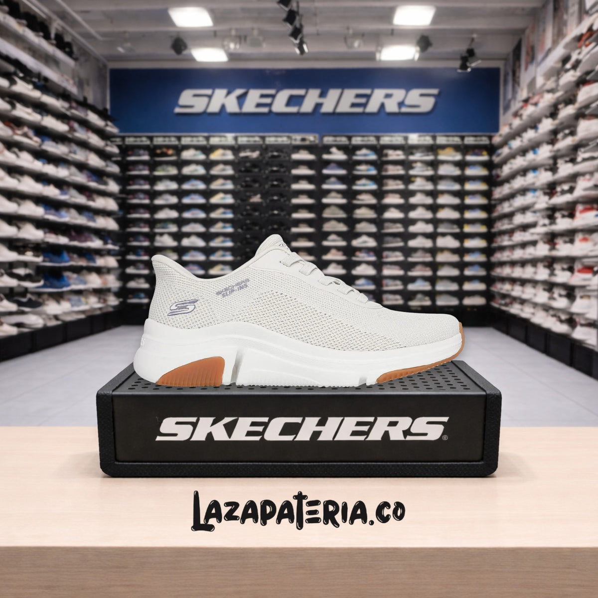 Tenis Skechers BOBS Sport Blanco para mujer