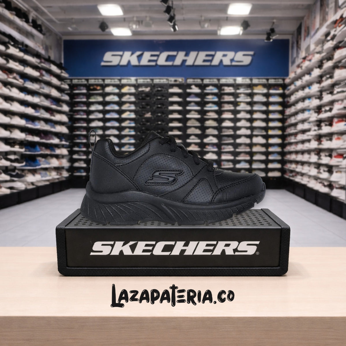 Tenis Skechers Microspec Negro para toda la familia