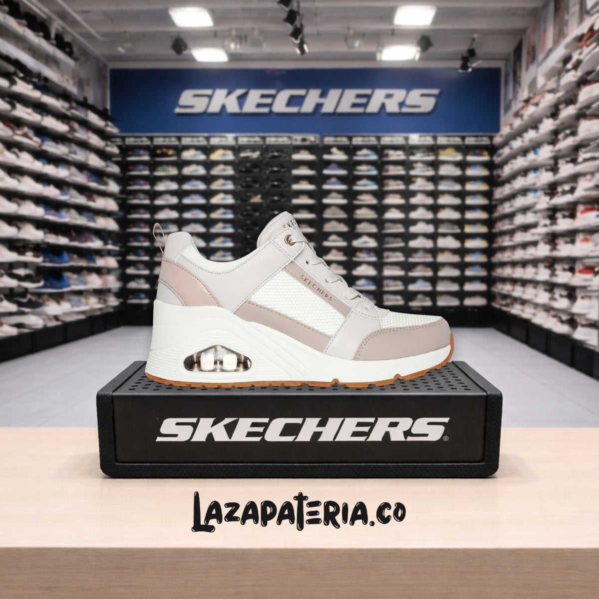 Botas Skechers UNO Blanco para mujer