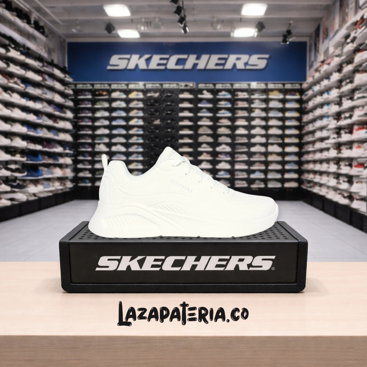 Tenis Skechers UNO Blanco para mujer