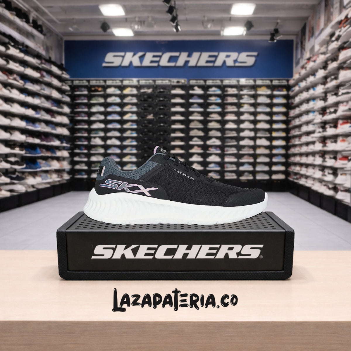 Tenis Skechers GO Walk Negro para mujer
