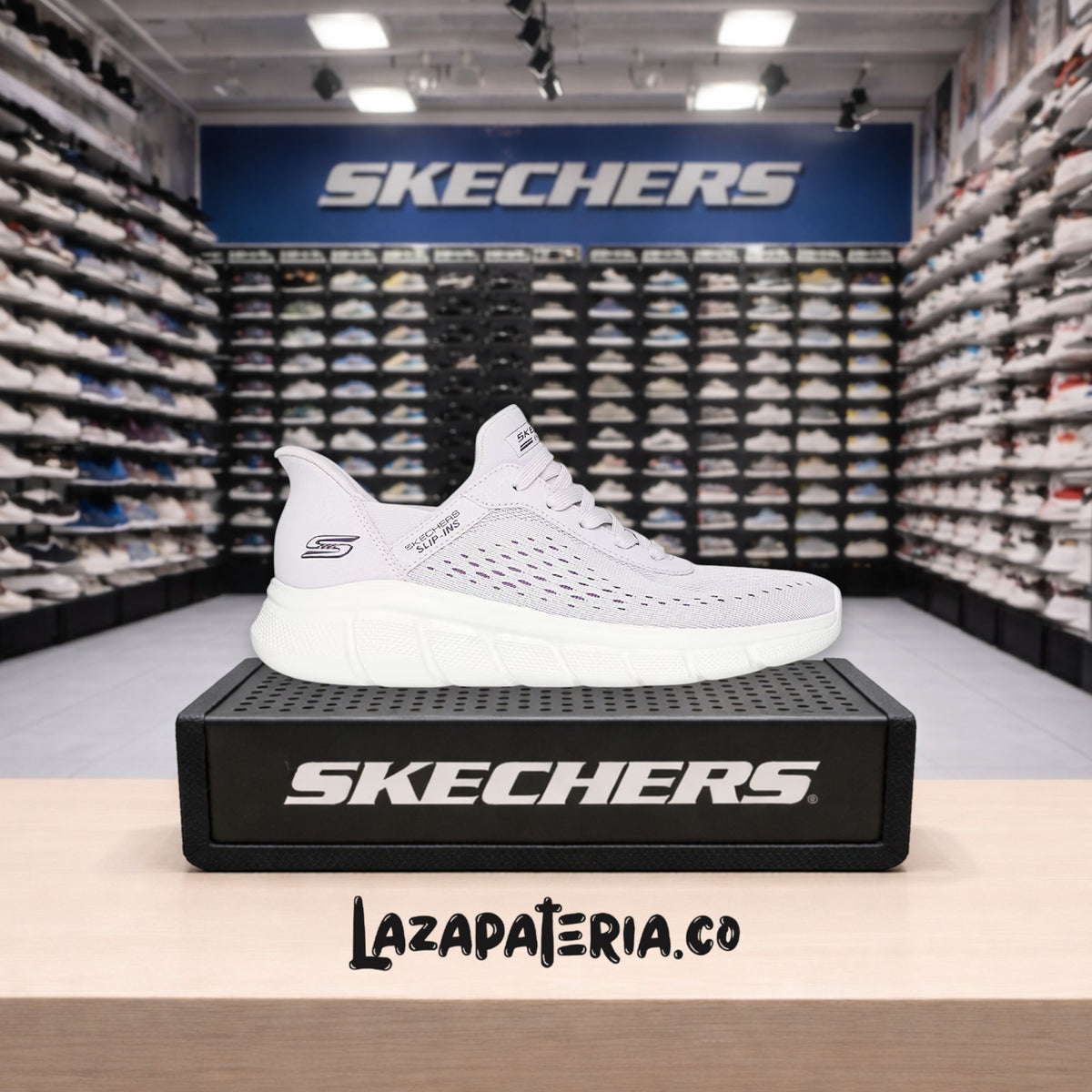 Tenis Skechers BOBS B Flex Lila para mujer