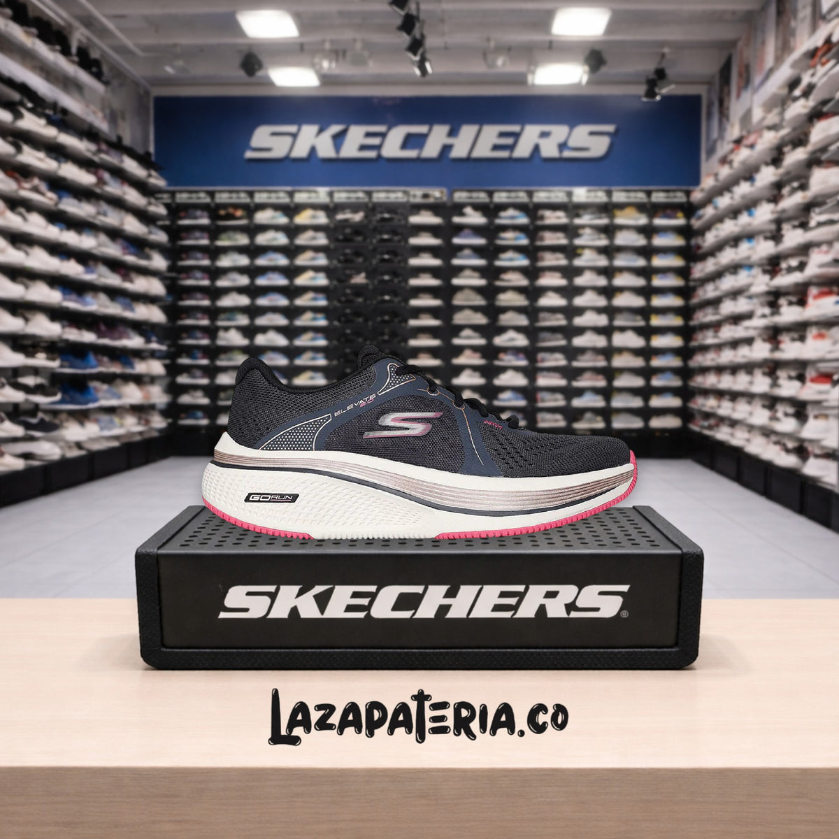 Tenis Skechers GOrun Negro para mujer