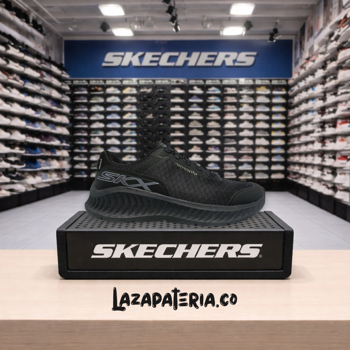 Tenis Skechers GO Walk Negro para mujer