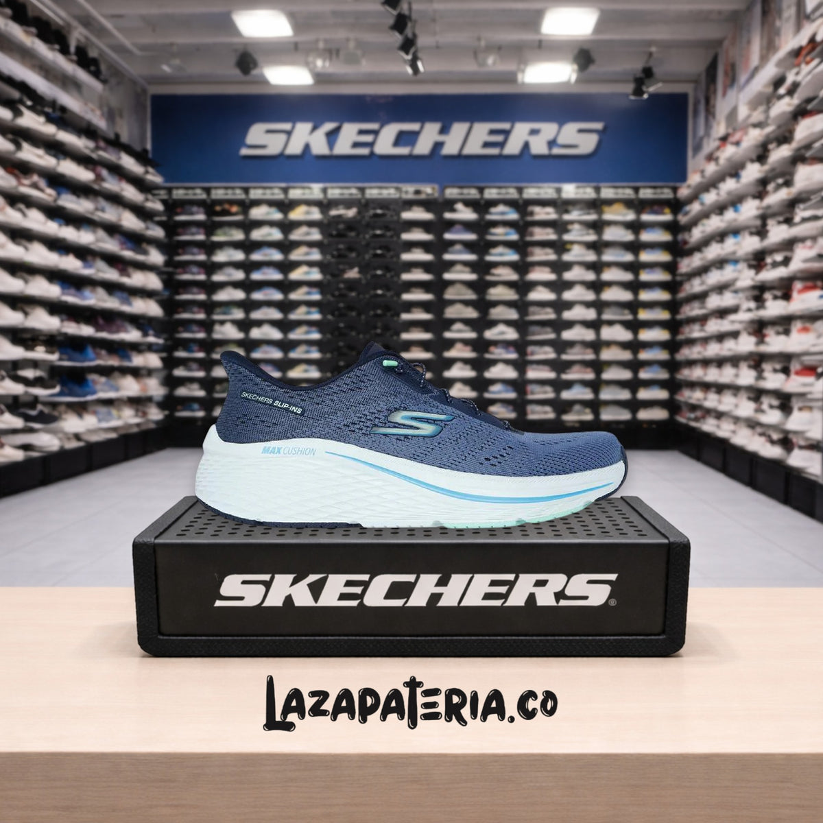 Tenis Skechers Slip-ins Azul Navy para mujer