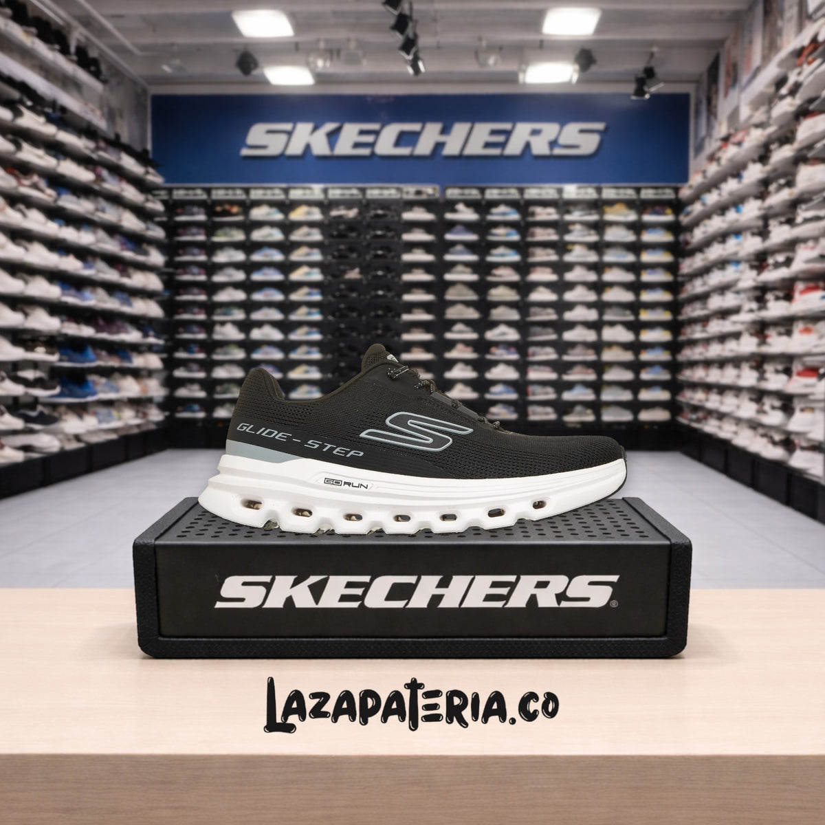 Tenis Skechers GOrun Negro para mujer