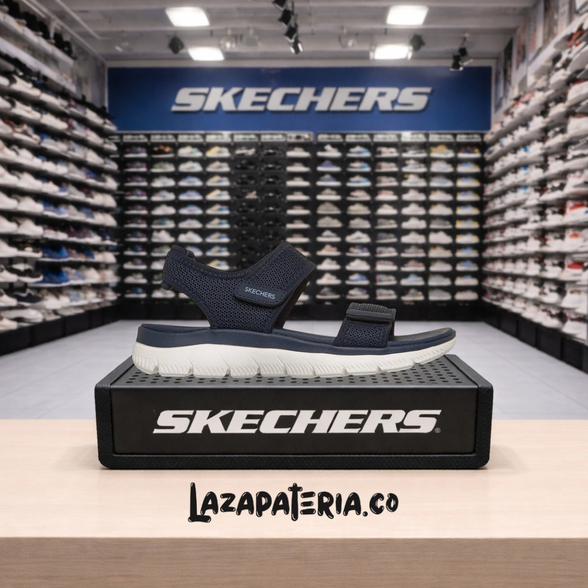 Sandalias Skechers Summits Azul Navy para mujer