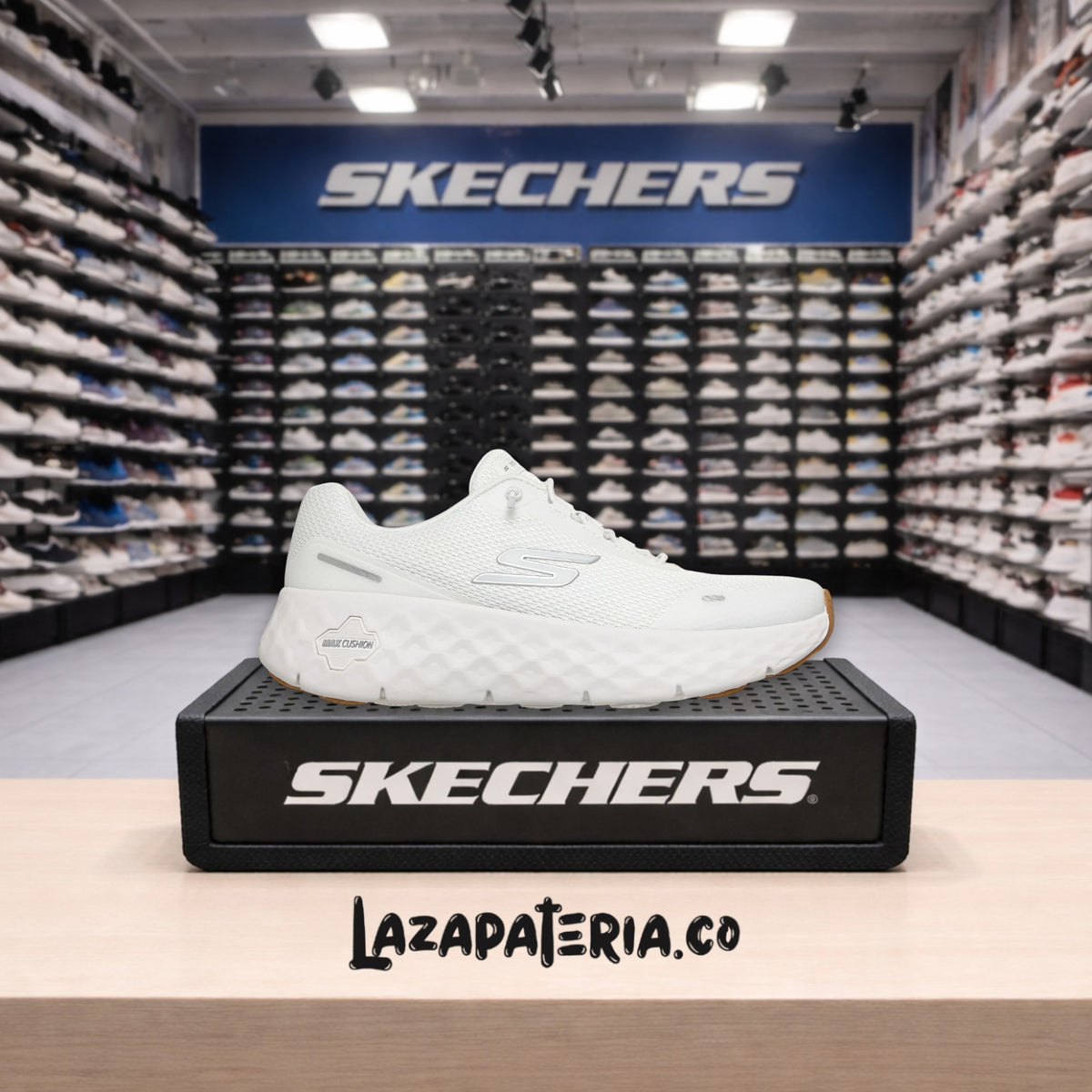 Tenis Skechers GO Walk Max Cushioning Blanco para mujer
