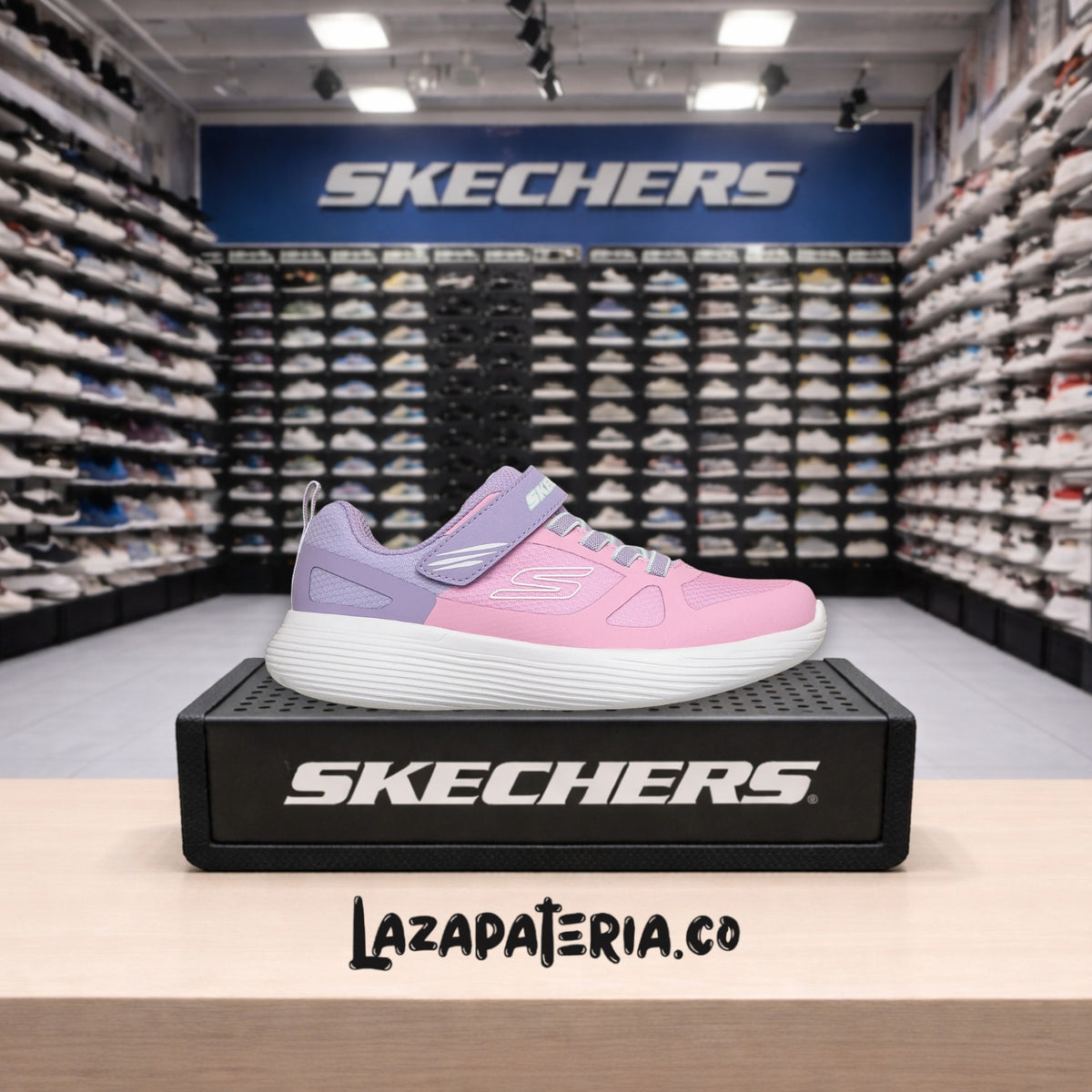 Tenis Skechers GOrun 400 V2 Lila para niña
