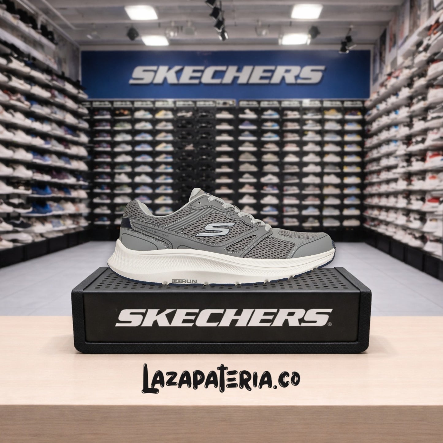 Tenis Skechers GOrun Gris para hombre