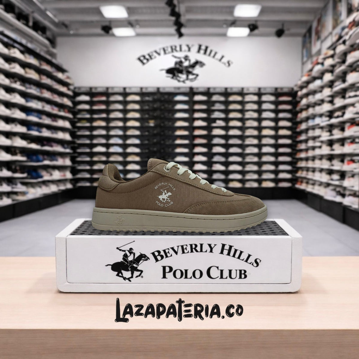 Zapatos Polo Café para hombre
