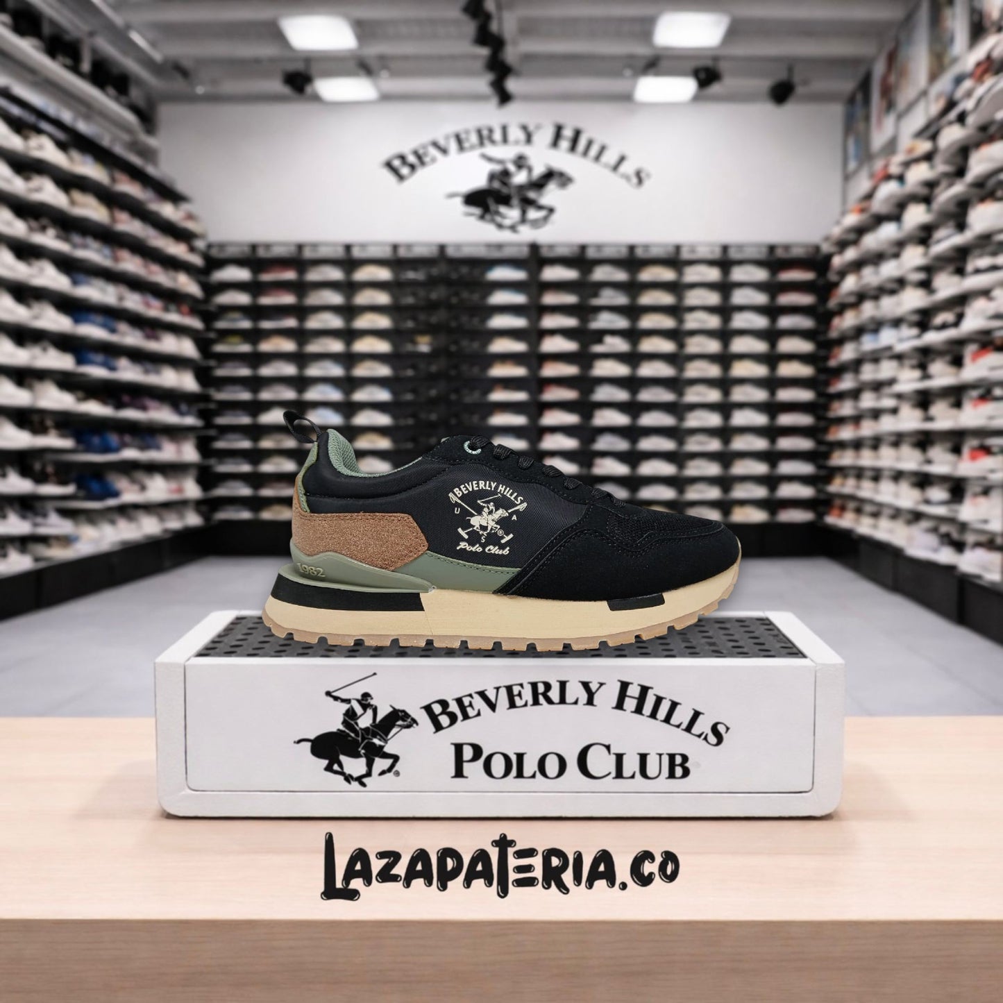 Zapatos Polo Negro para hombre