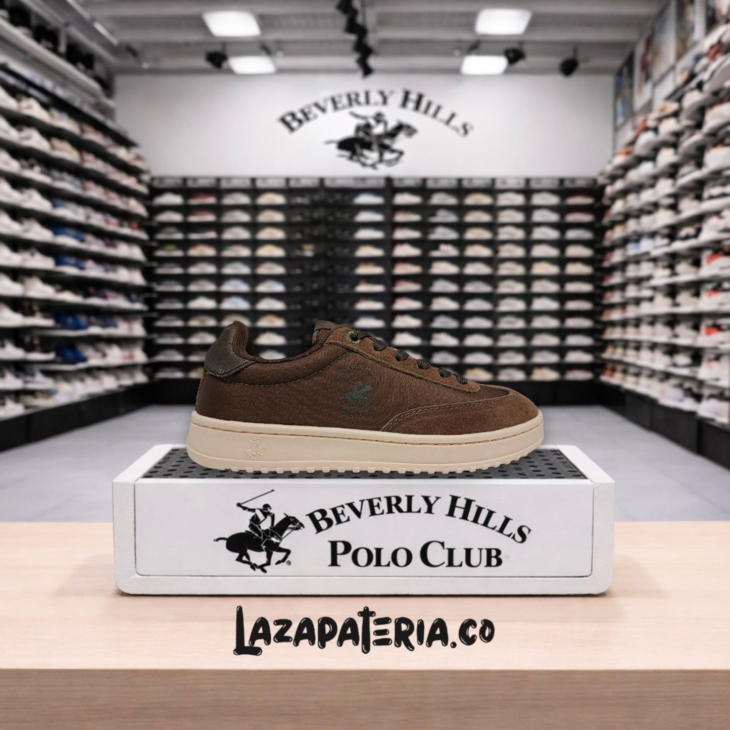 Zapatos Polo Café para hombre