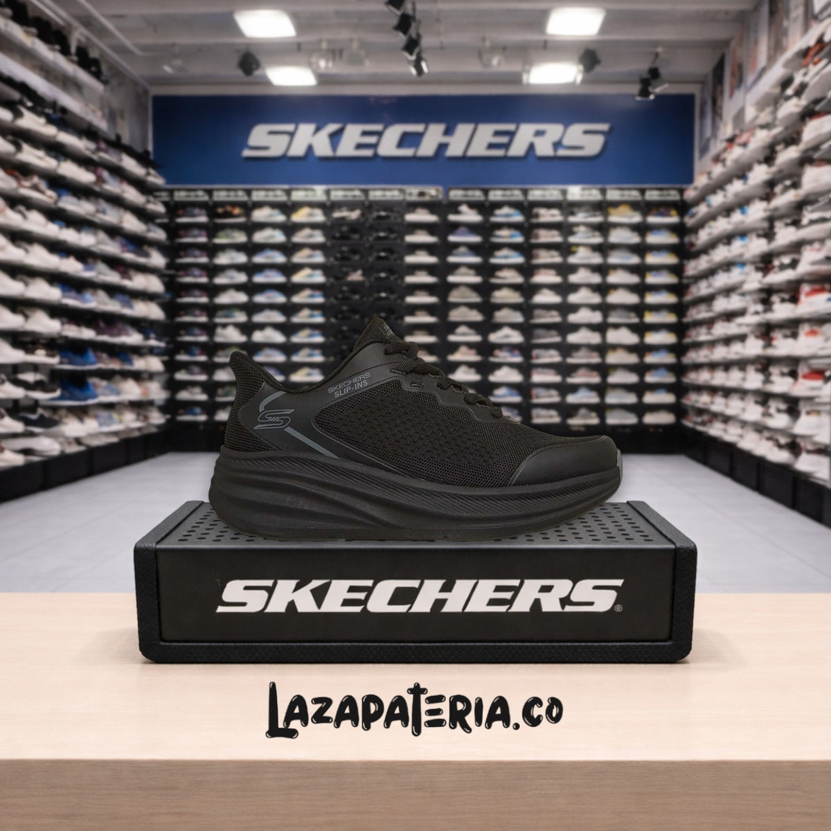 Tenis Skechers Slip-ins Negro para hombre