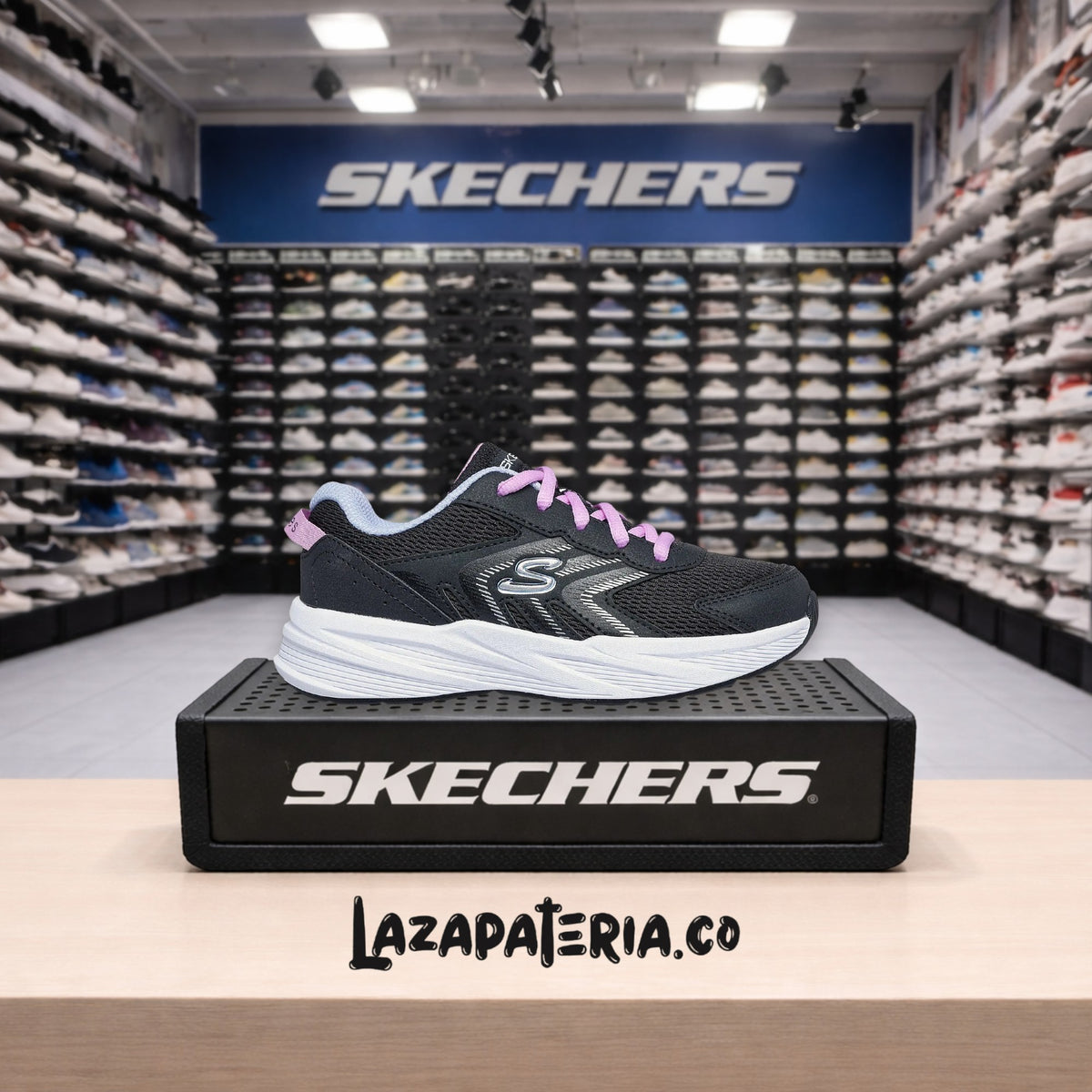 Tenis Skechers Microspec Multicolor para niña