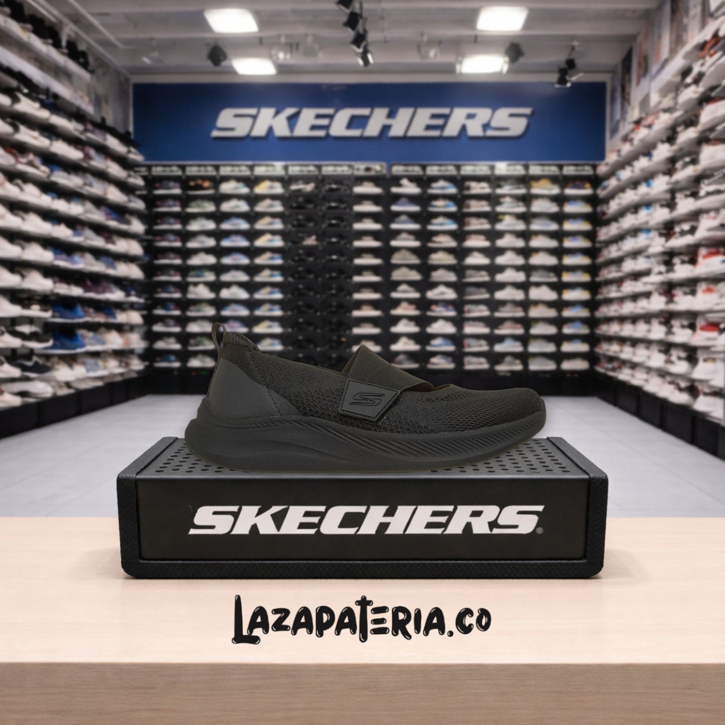 Tenis Skechers BOBS Negro para mujer