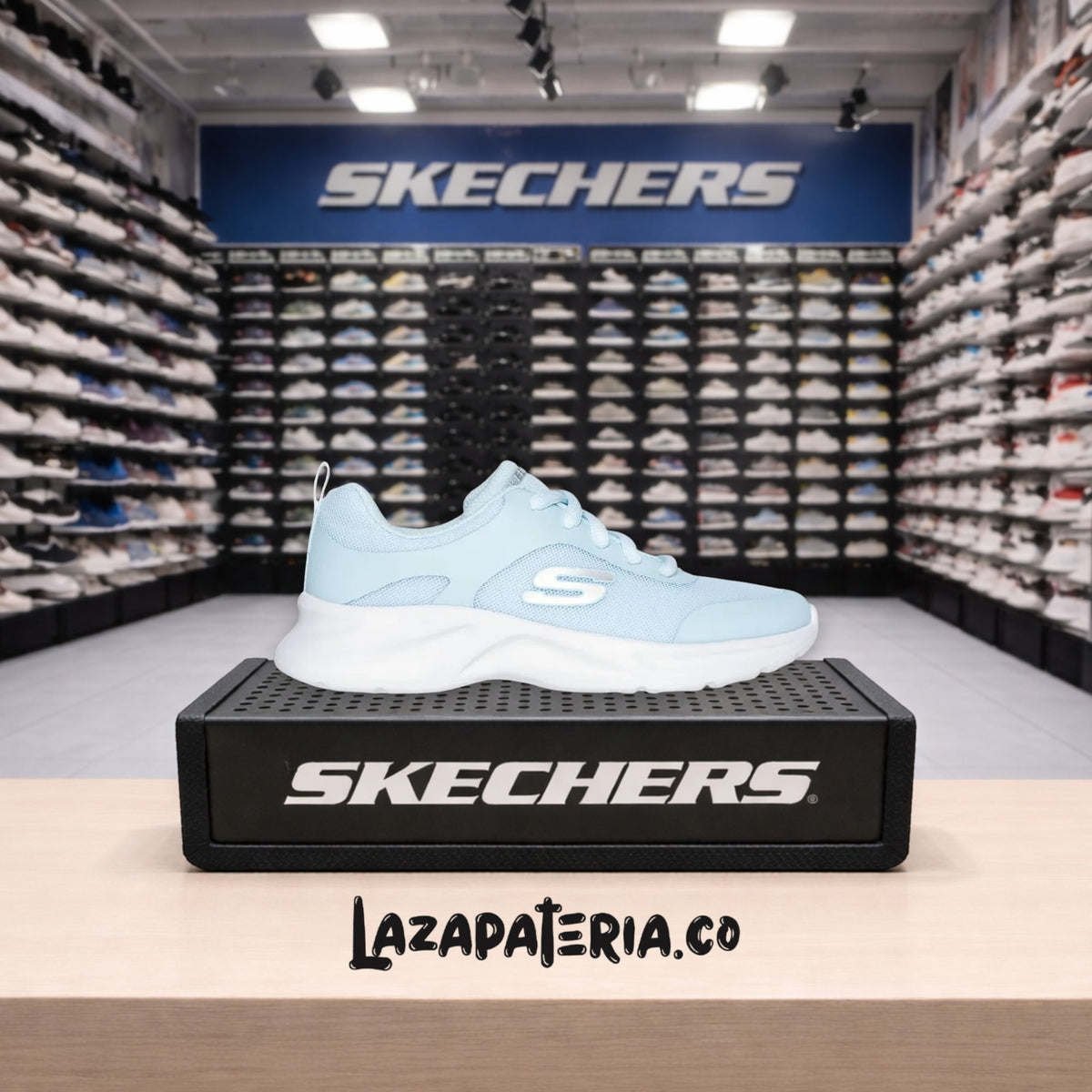 Tenis Skechers Dynamatic Verde para niña