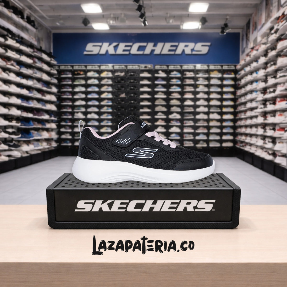 Tenis Skechers Selectors Negro para niña