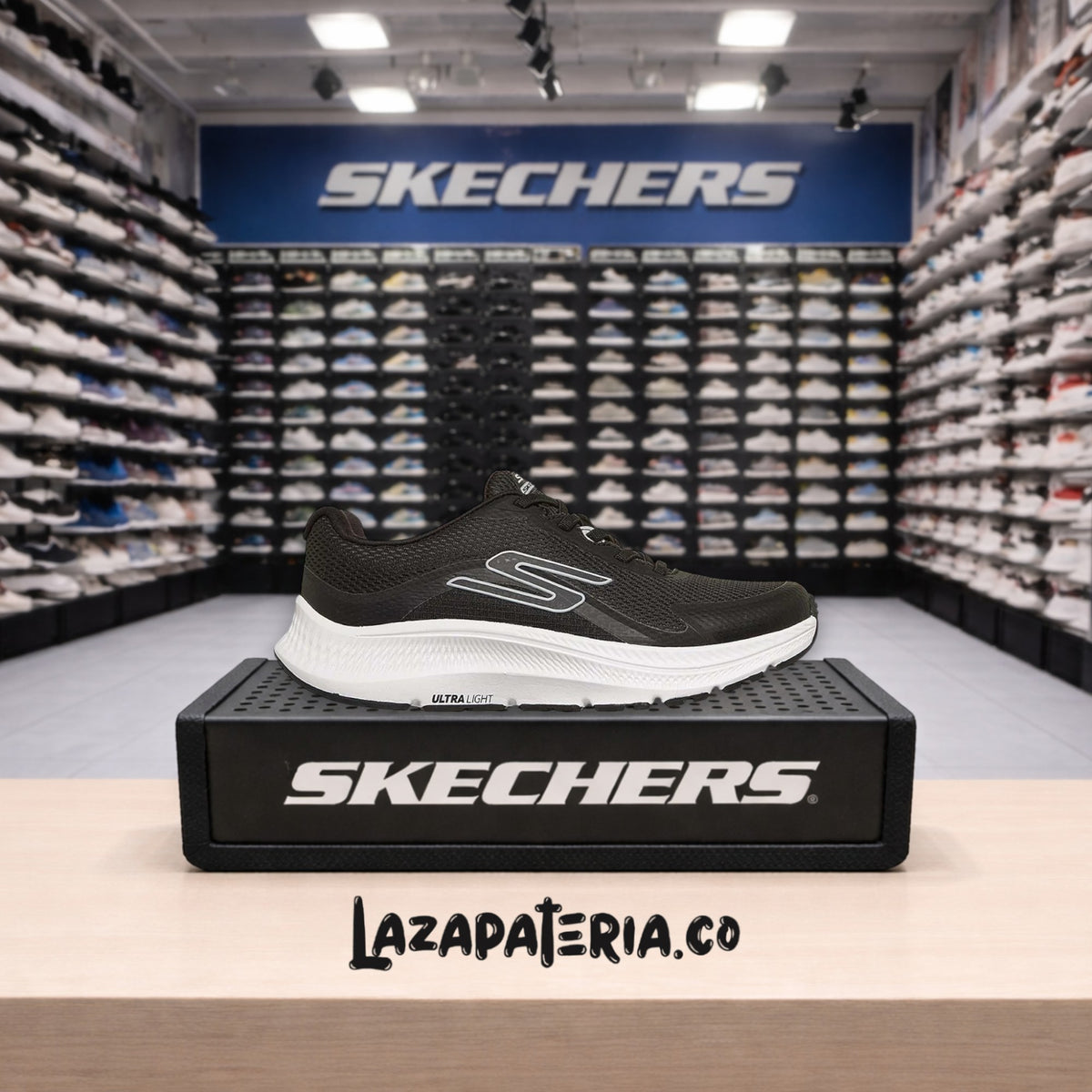 Tenis Skechers GOrun Negro para mujer