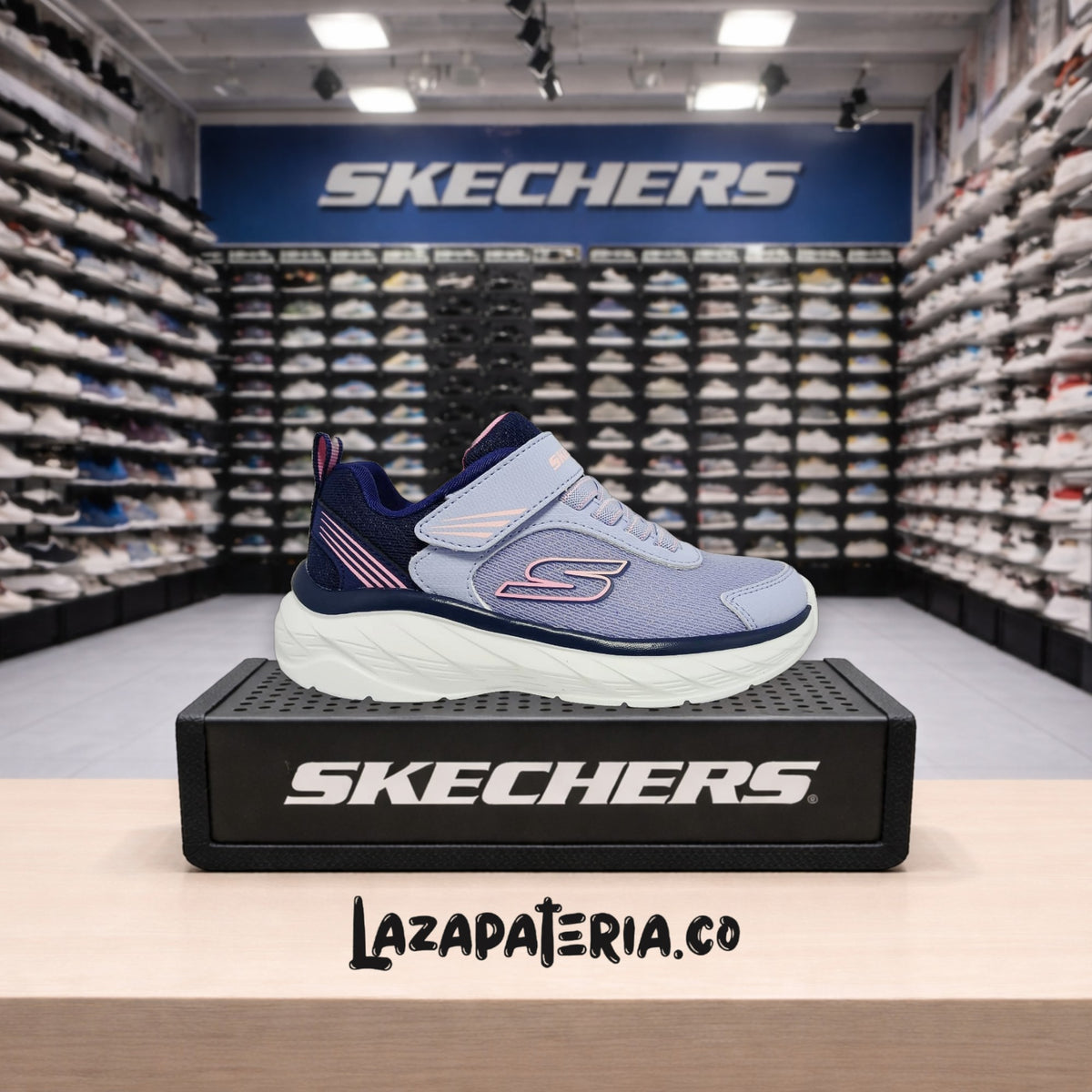 Tenis Skechers Boundless Morado para niña