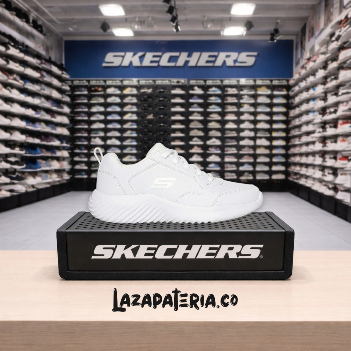 Tenis Skechers Bounder Blanco para toda la familia
