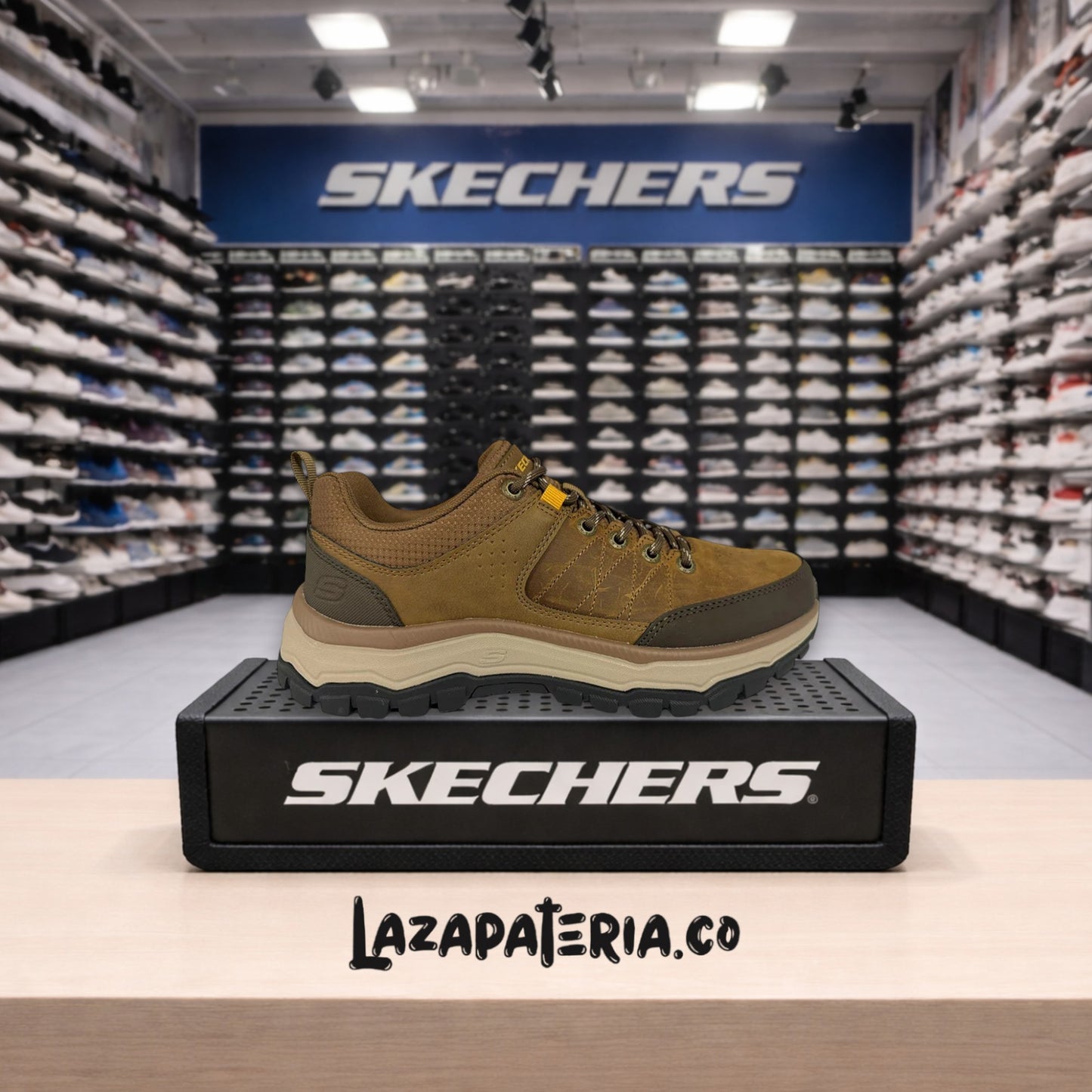 Tenis Skechers Relaxed Fit Beige para hombre
