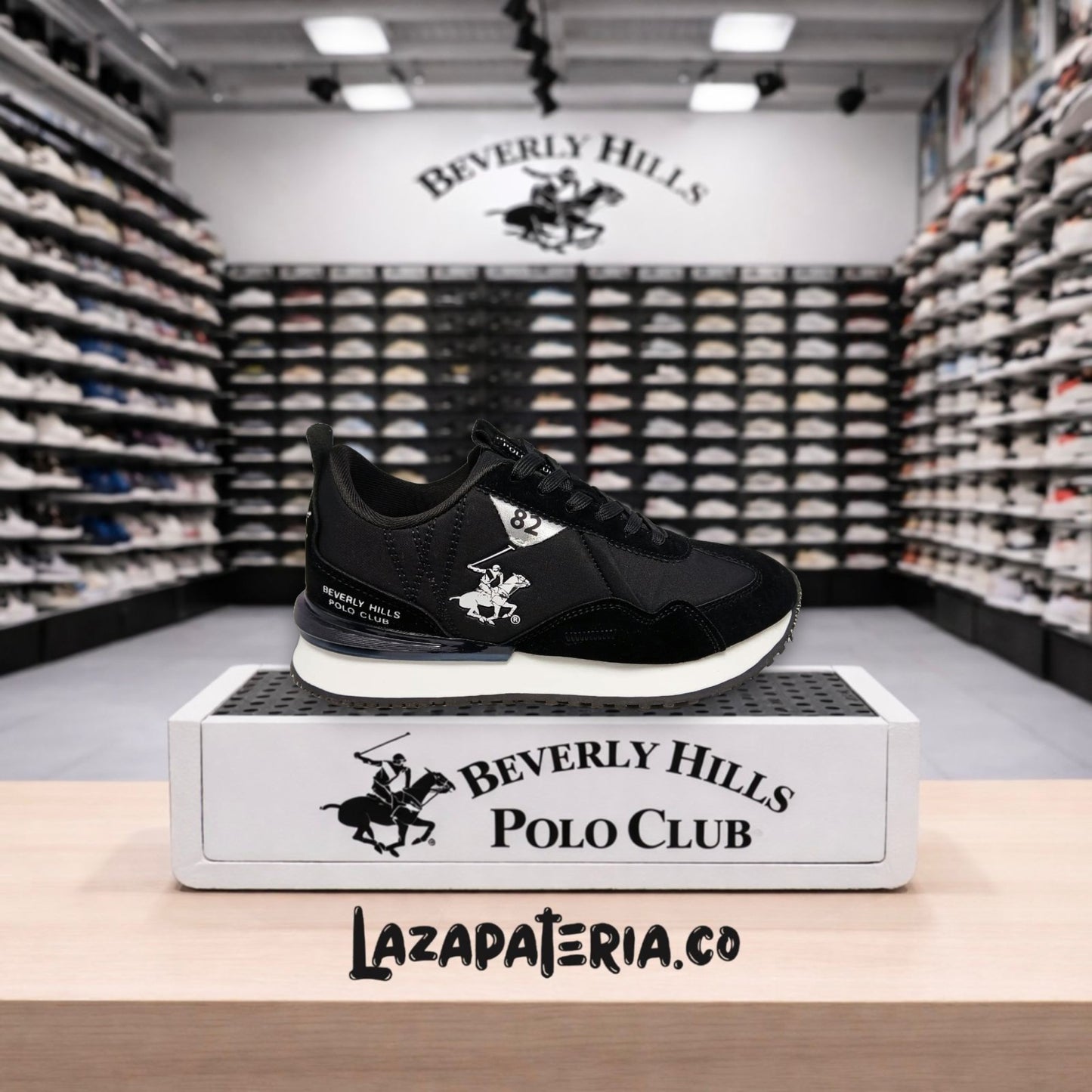Zapatos Polo Negro para mujer
