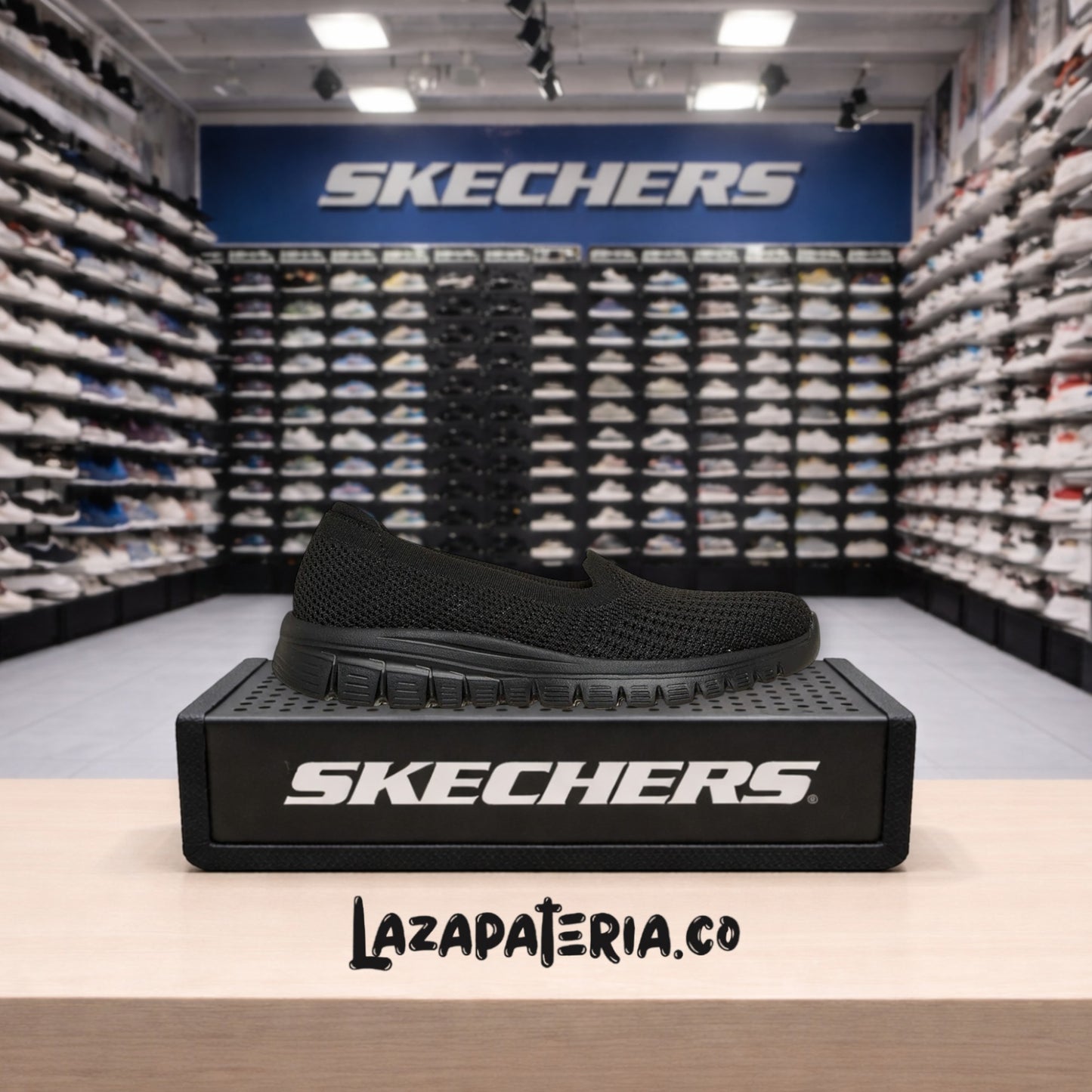 Baletas Skechers Graceful Negro para mujer