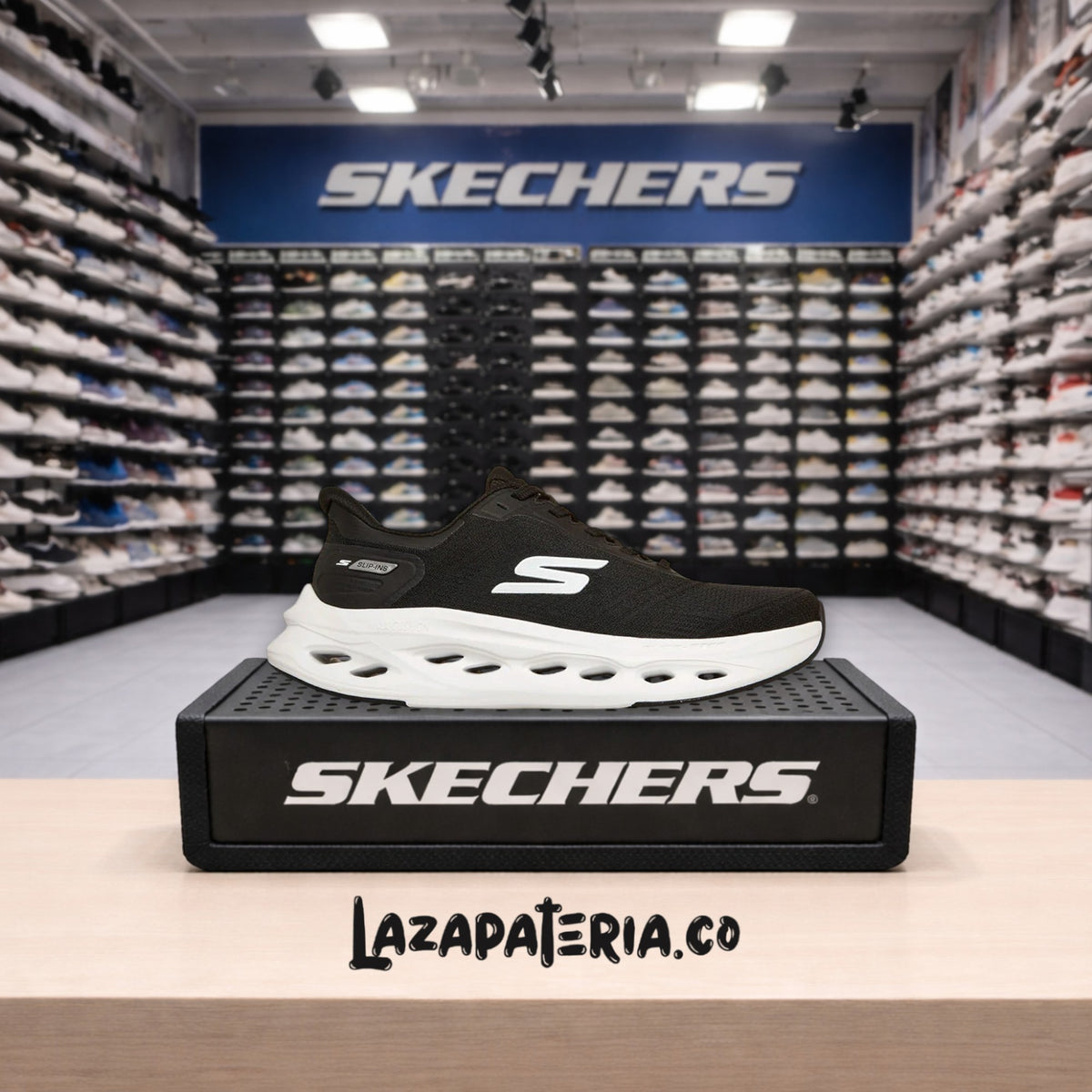Tenis Skechers Slip-ins Negro para hombre