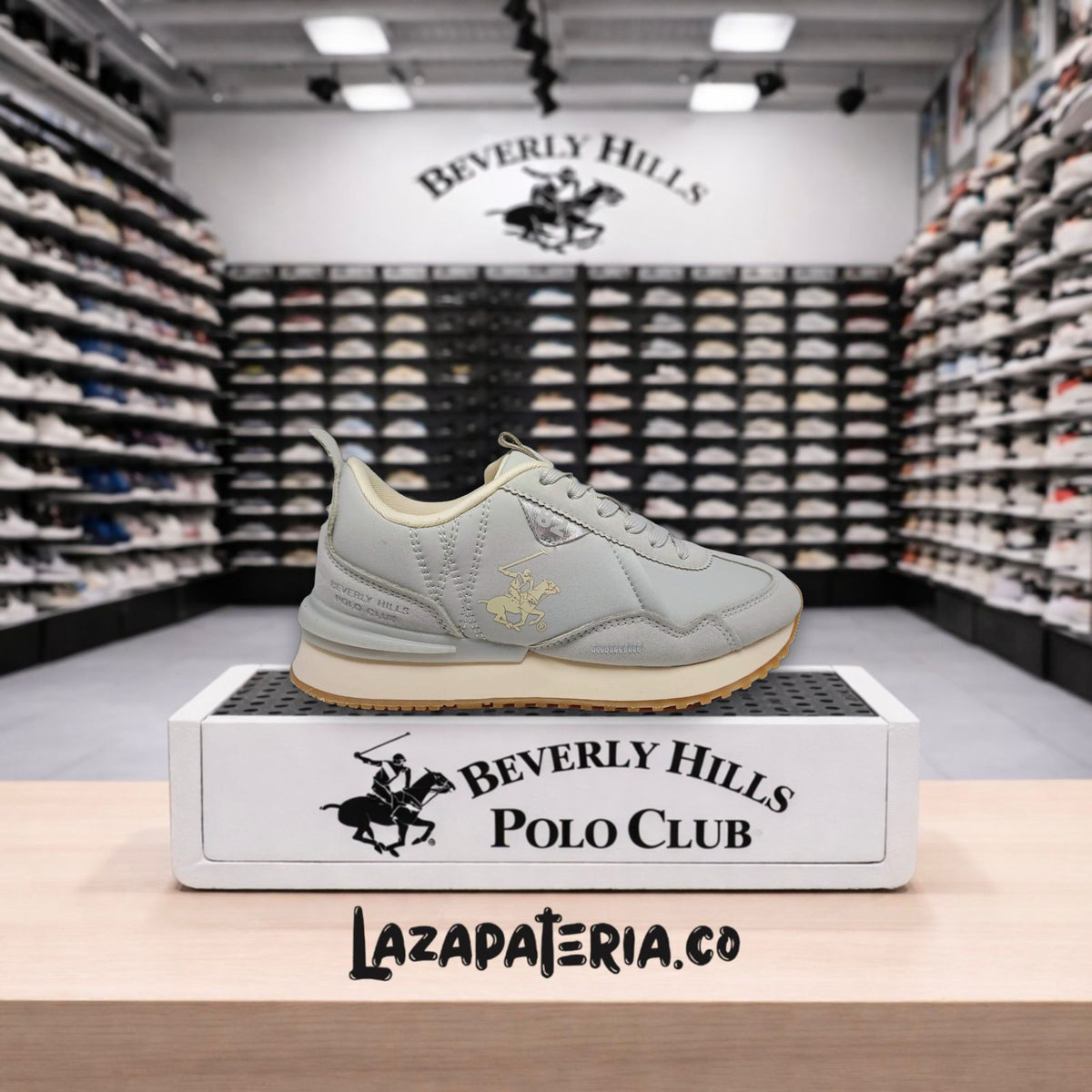 Zapatos Polo Gris para mujer