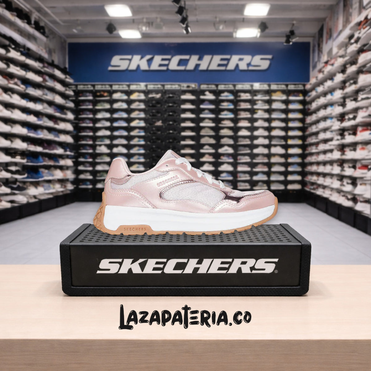 Tenis Skechers Lumina Rosado para niña