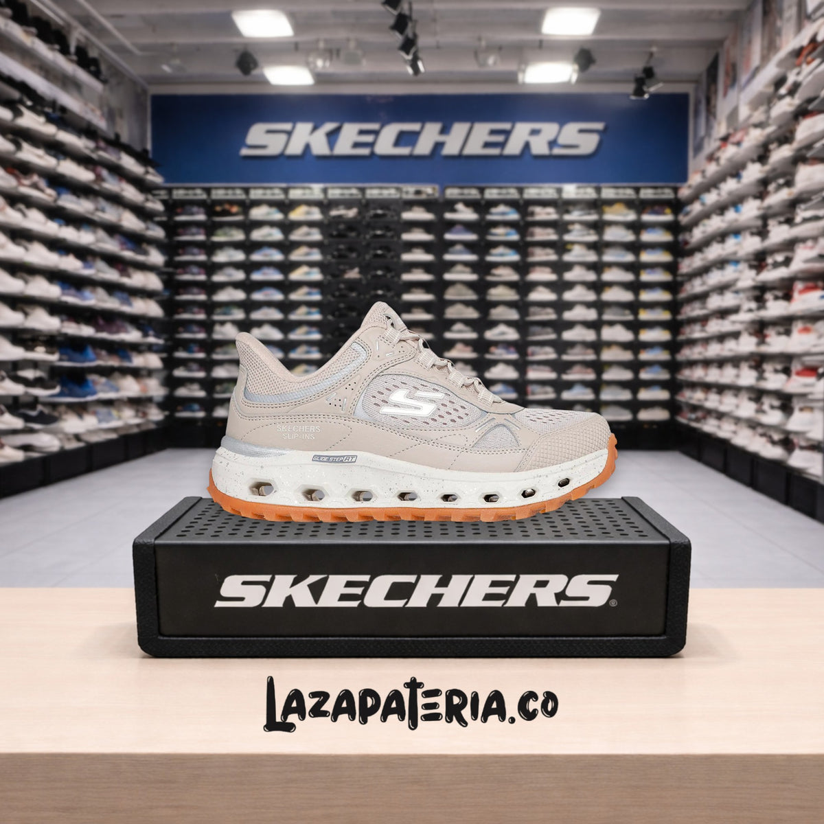 Tenis Skechers Glide-Step Canela para mujer