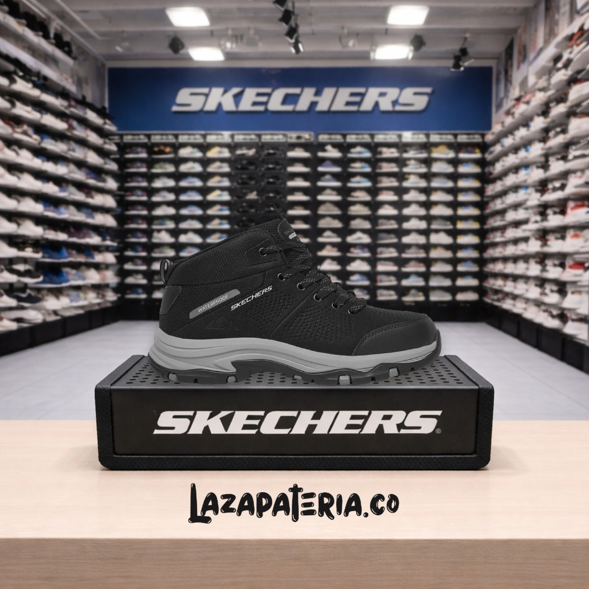 Botas Skechers Trego Negro para mujer