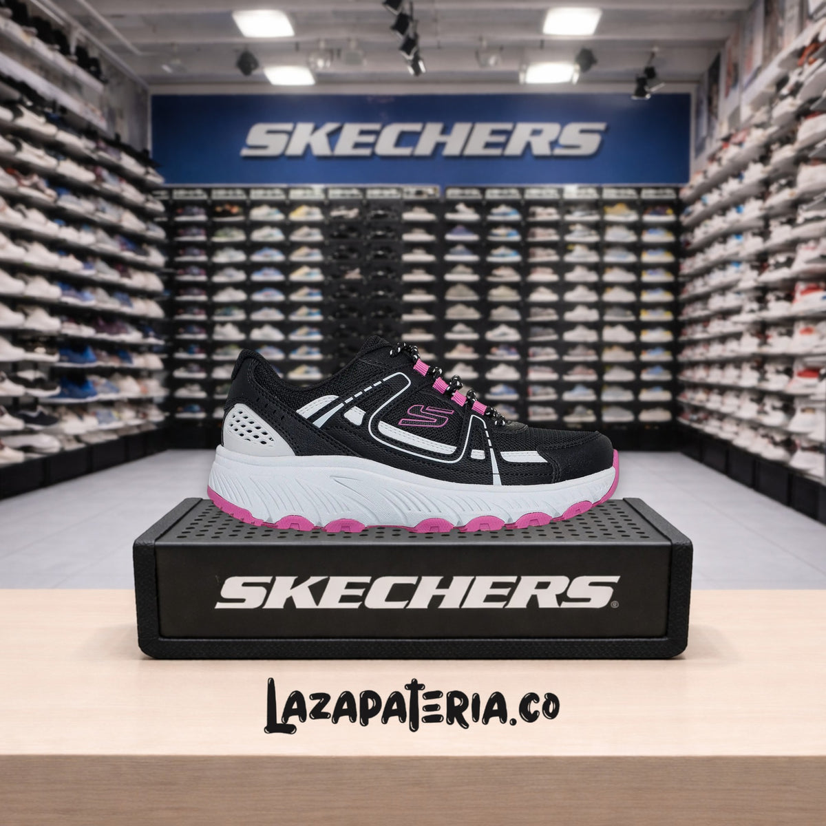 Tenis Skechers Hillcrest Negro para mujer